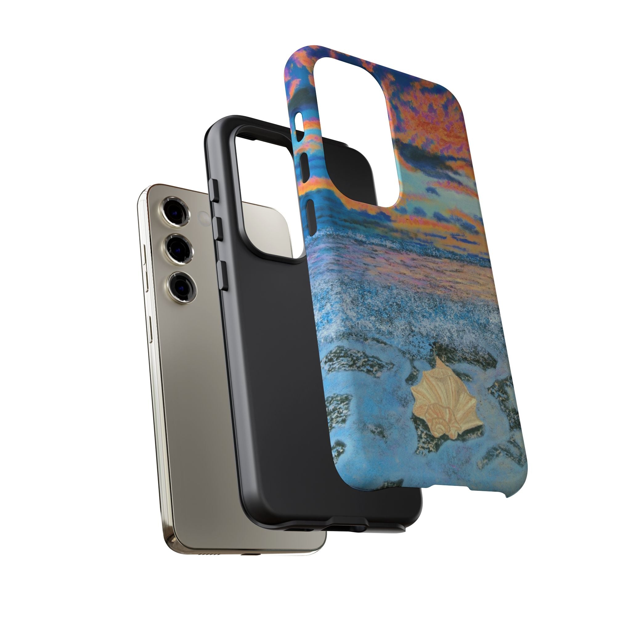 Beach Sunset Phone Case — Tropical Ocean Waves Protective iPhone Cover