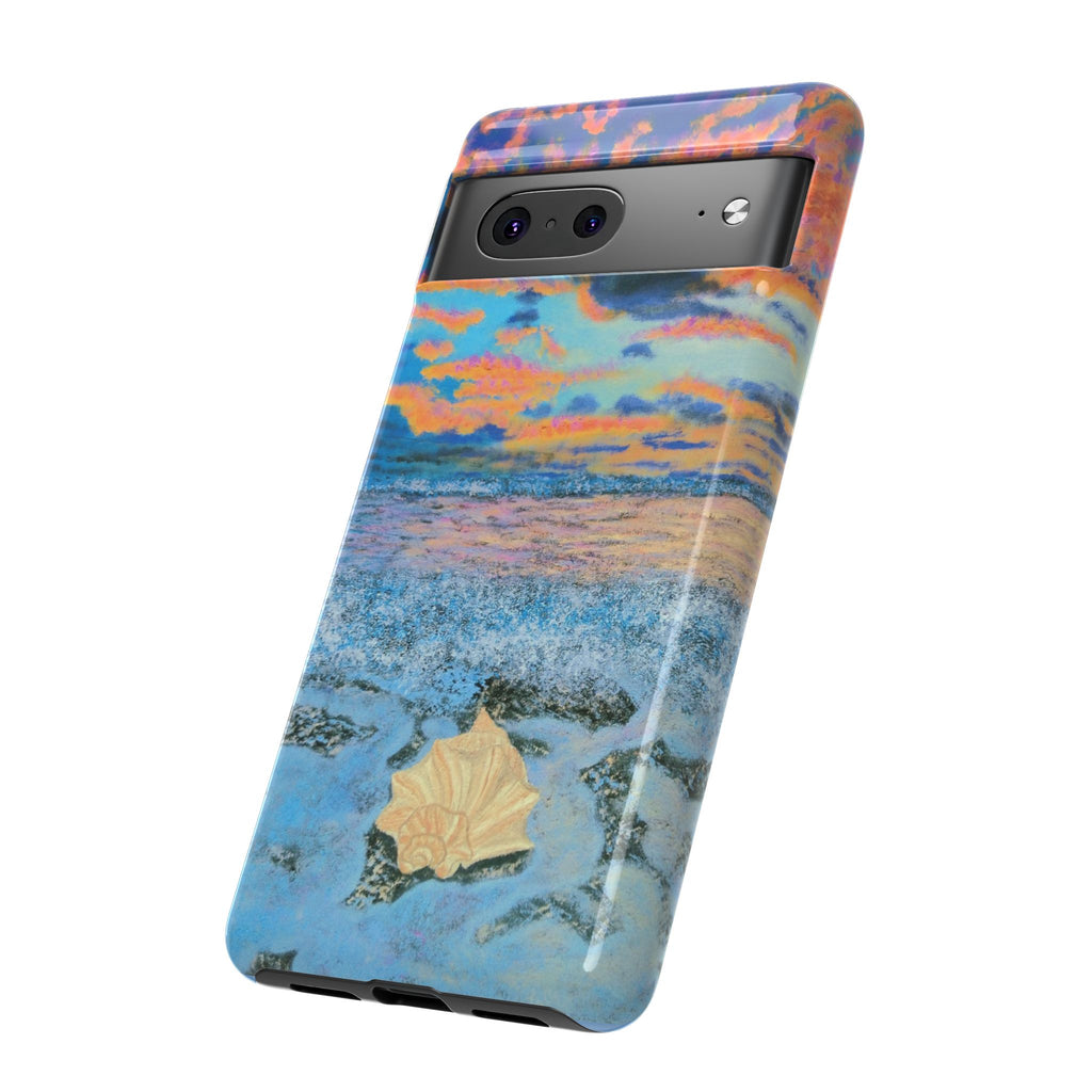 Beach Sunset Phone Case — Tropical Ocean Waves Protective iPhone Cover