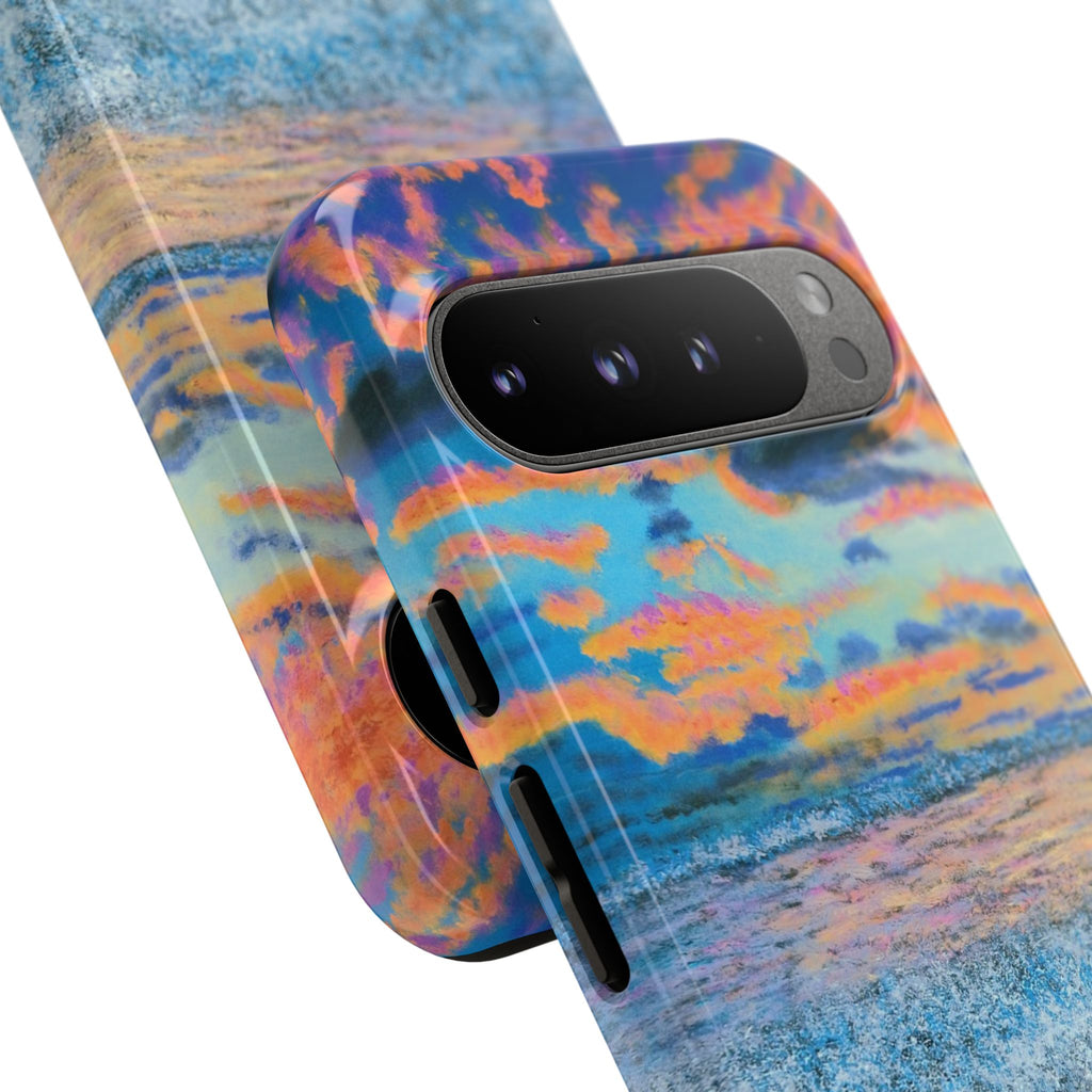 Beach Sunset Phone Case — Tropical Ocean Waves Protective iPhone Cover