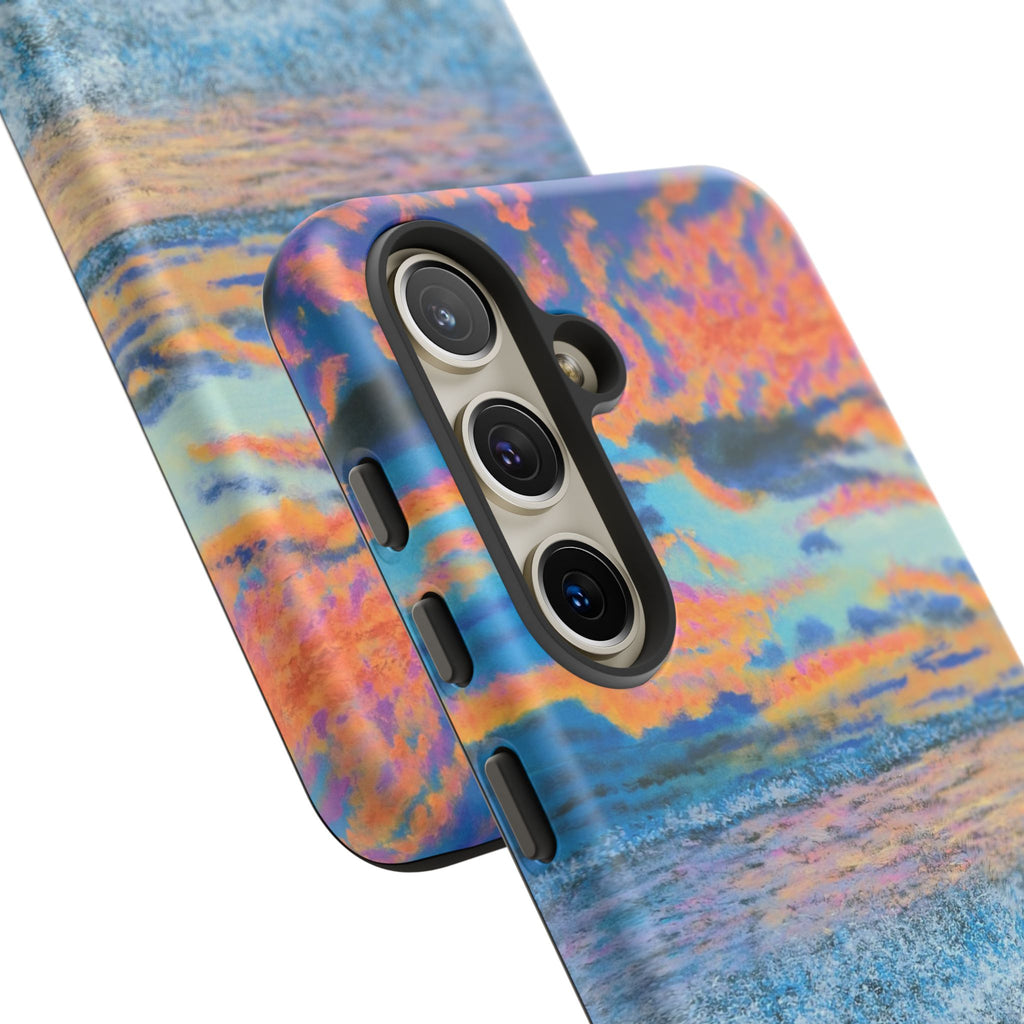 Beach Sunset Phone Case — Tropical Ocean Waves Protective iPhone Cover