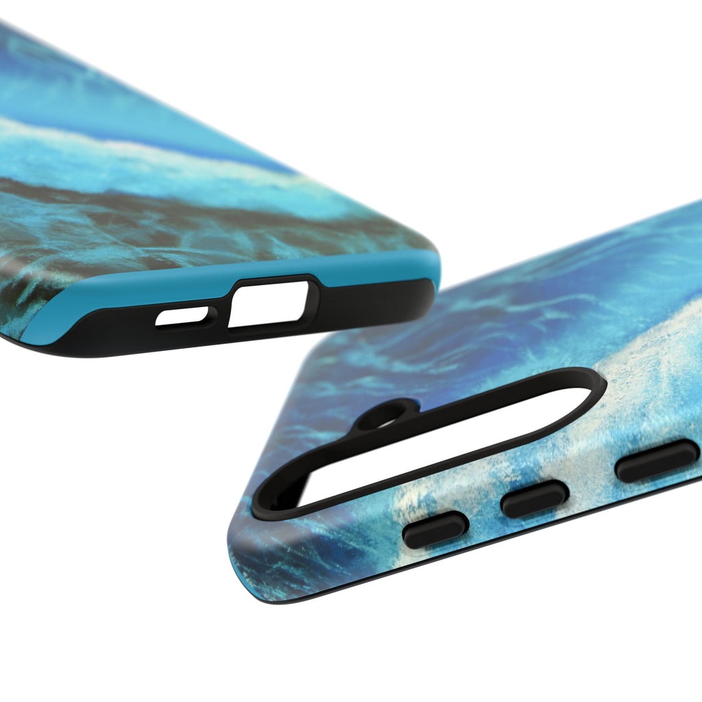 Ocean Wave Tough Phone Case — Blue Sea Water Protective Cover