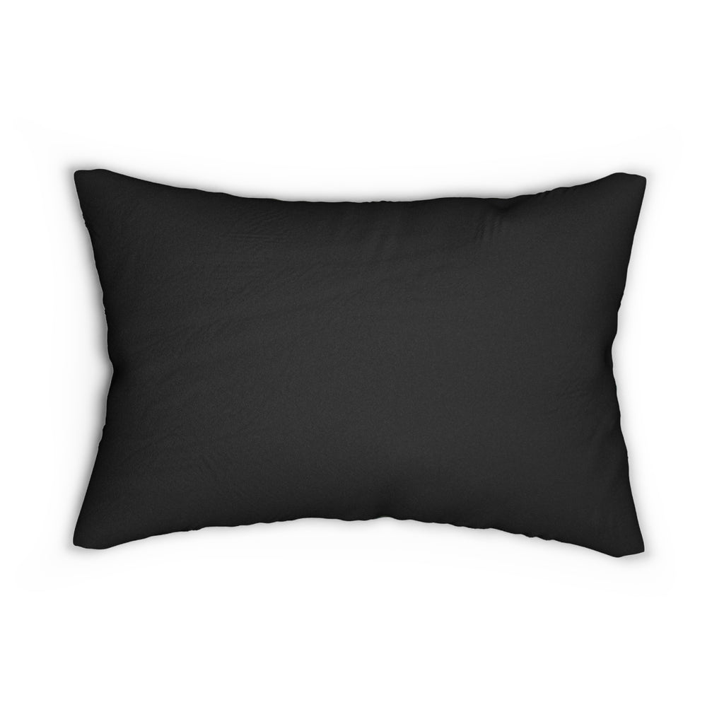 Mountain Night Sky Lumbar Pillow — Celestial Alpine Accent Cushion