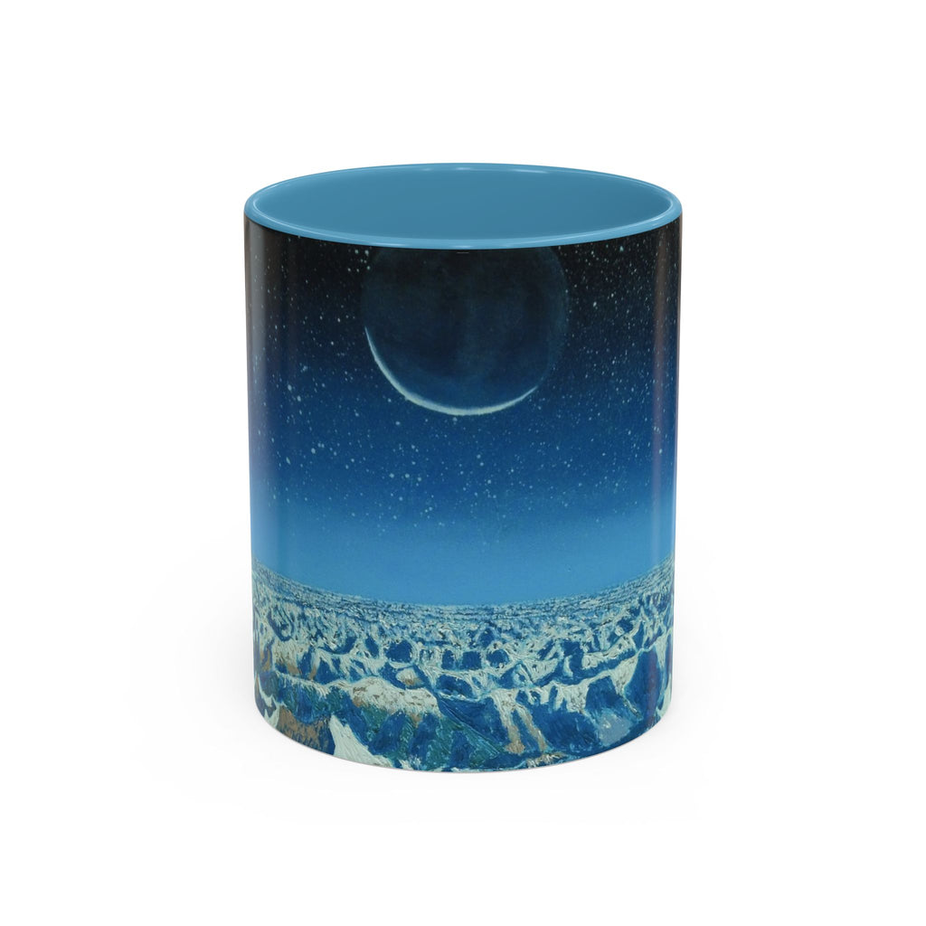 Celestial Night Coffee Mug — Moonlit Landscape Accent Mug
