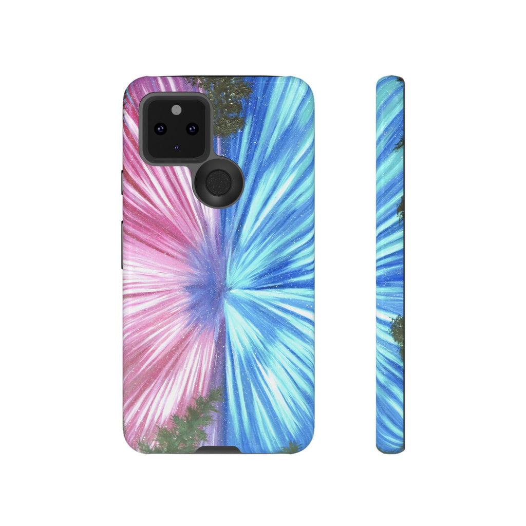 Phone Case — Pink & Blue Burst Tough Protective Case