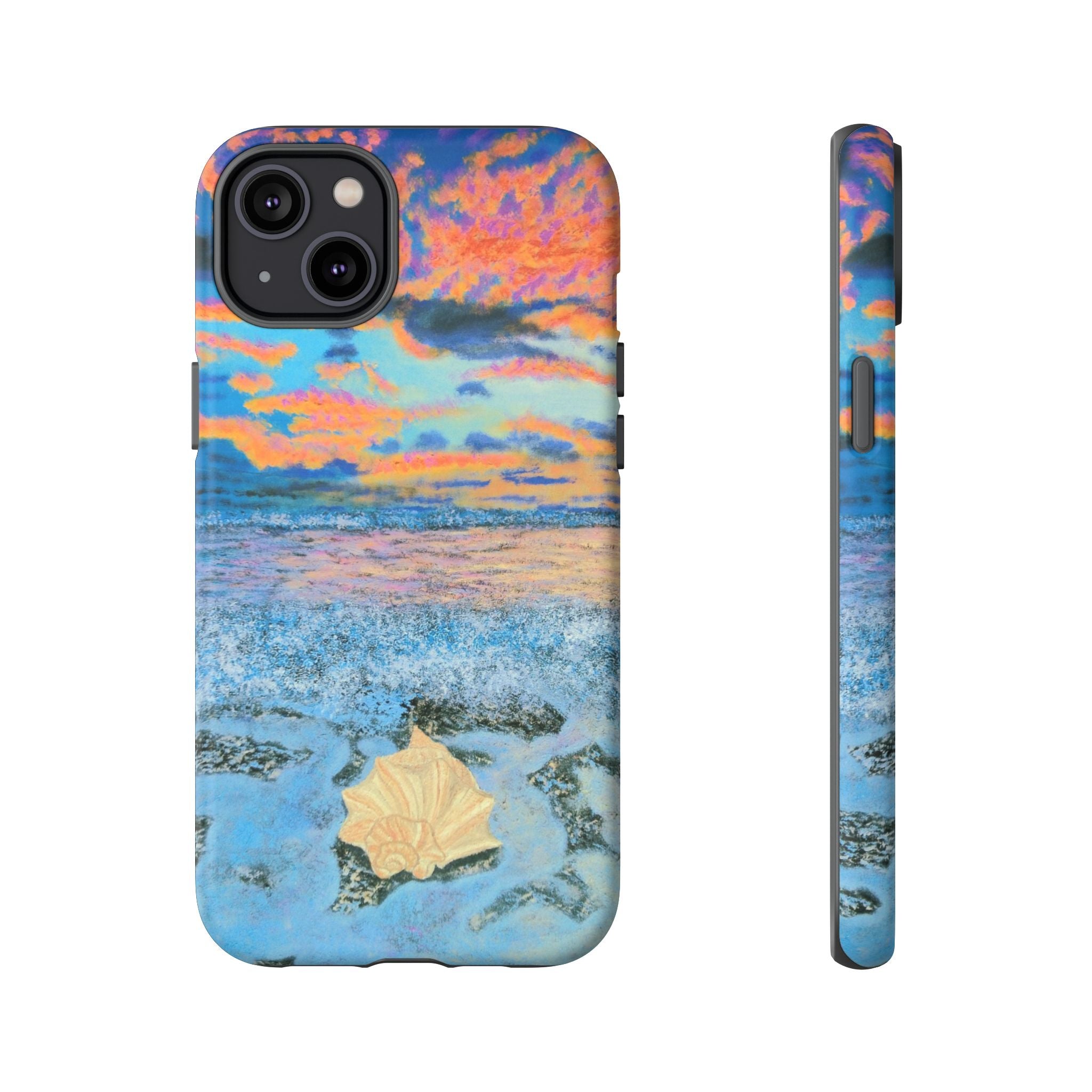 Beach Sunset Phone Case — Tropical Ocean Waves Protective iPhone Cover