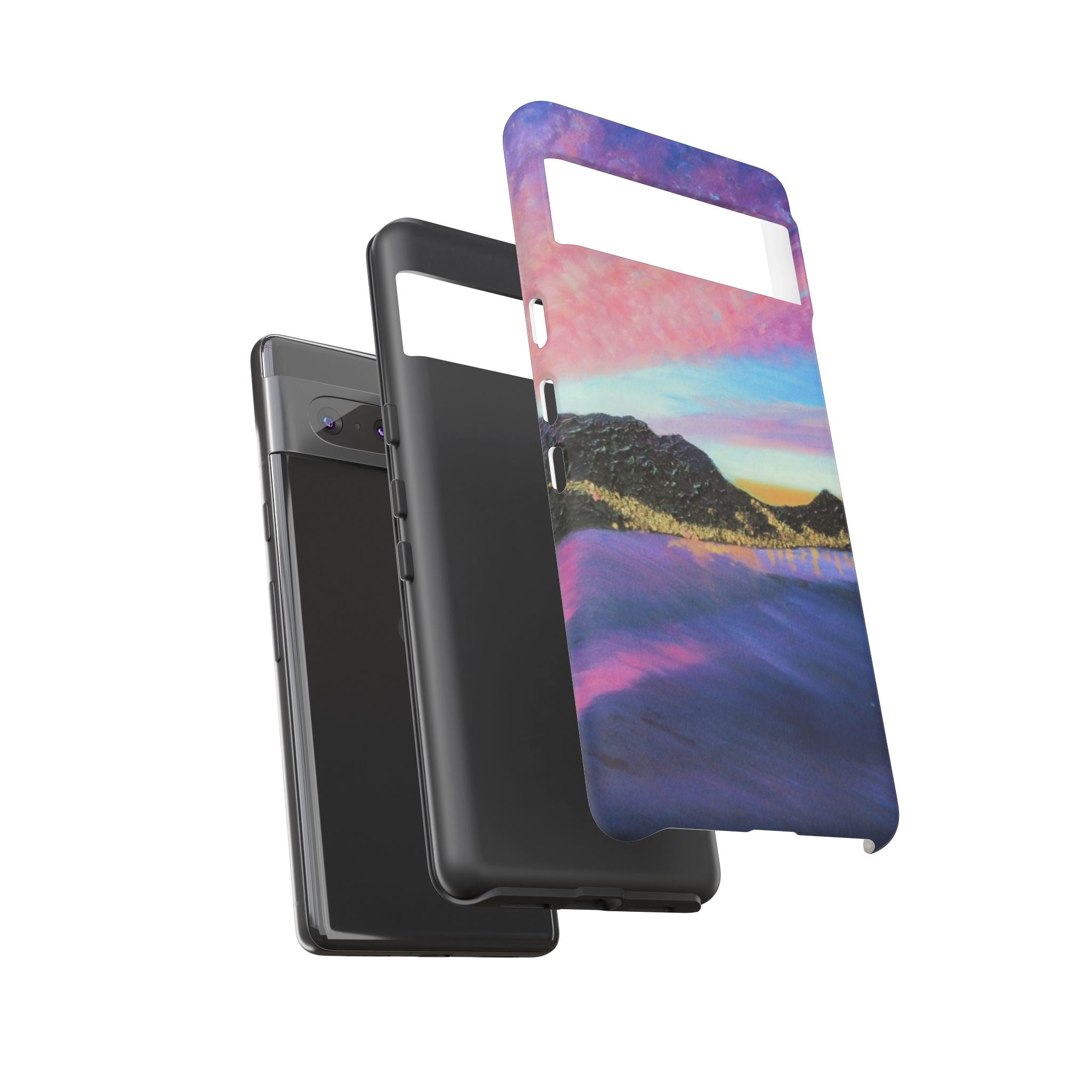 Sunset Mountain Landscape Phone Case — Colorful Sky Tough Case