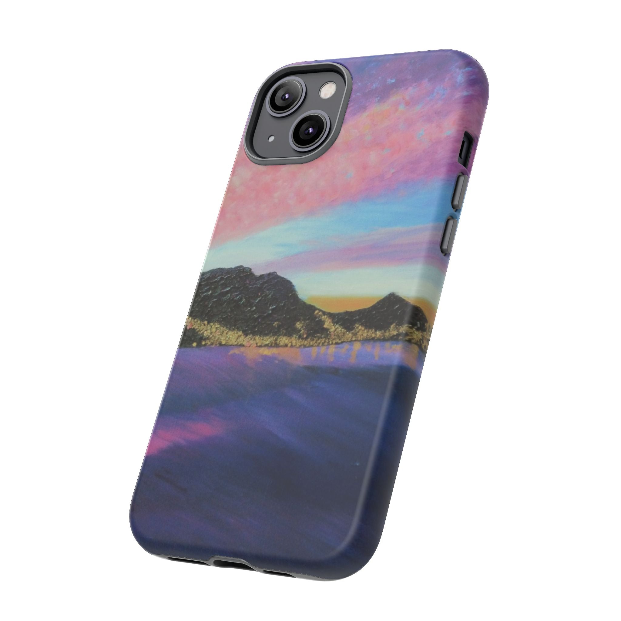Sunset Mountain Landscape Phone Case — Colorful Sky Tough Case