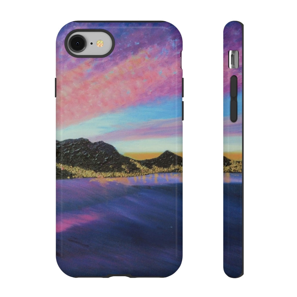 Sunset Mountain Landscape Phone Case — Colorful Sky Tough Case