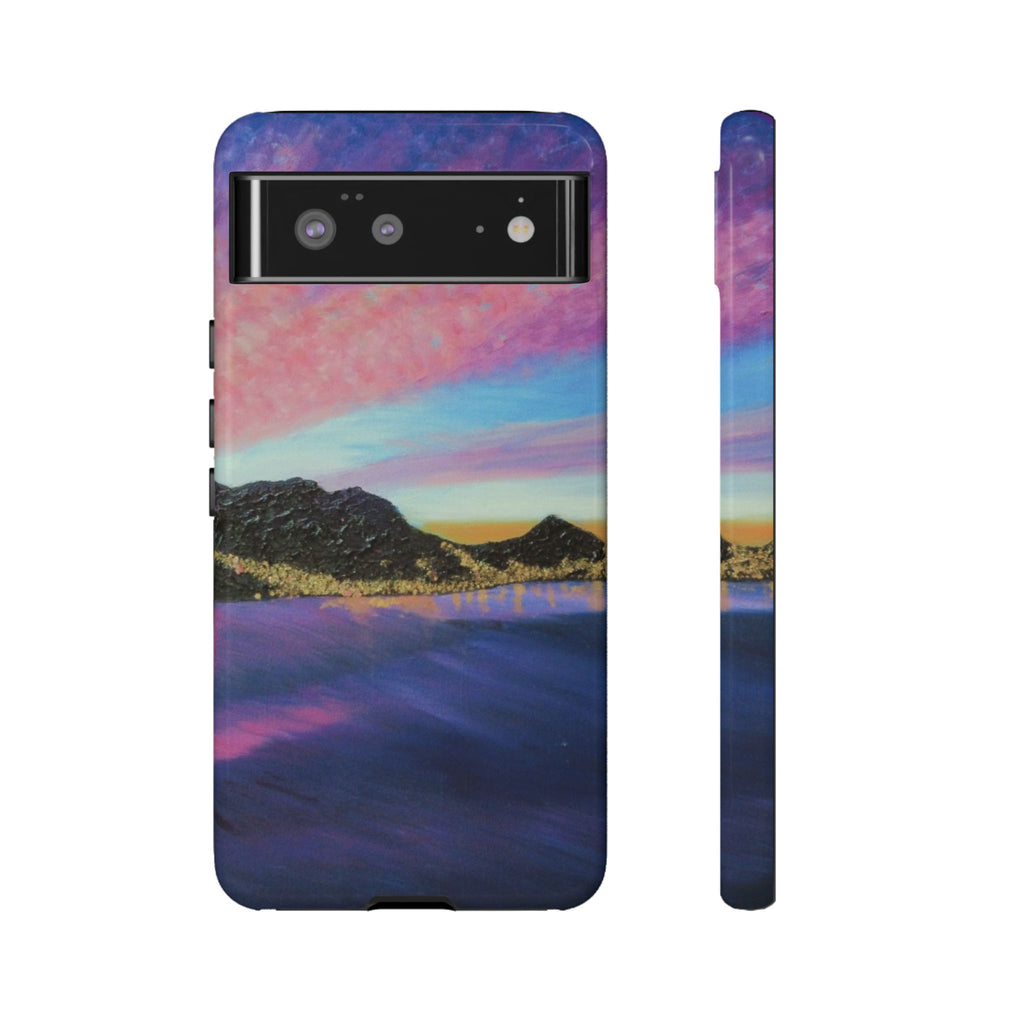 Sunset Mountain Landscape Phone Case — Colorful Sky Tough Case