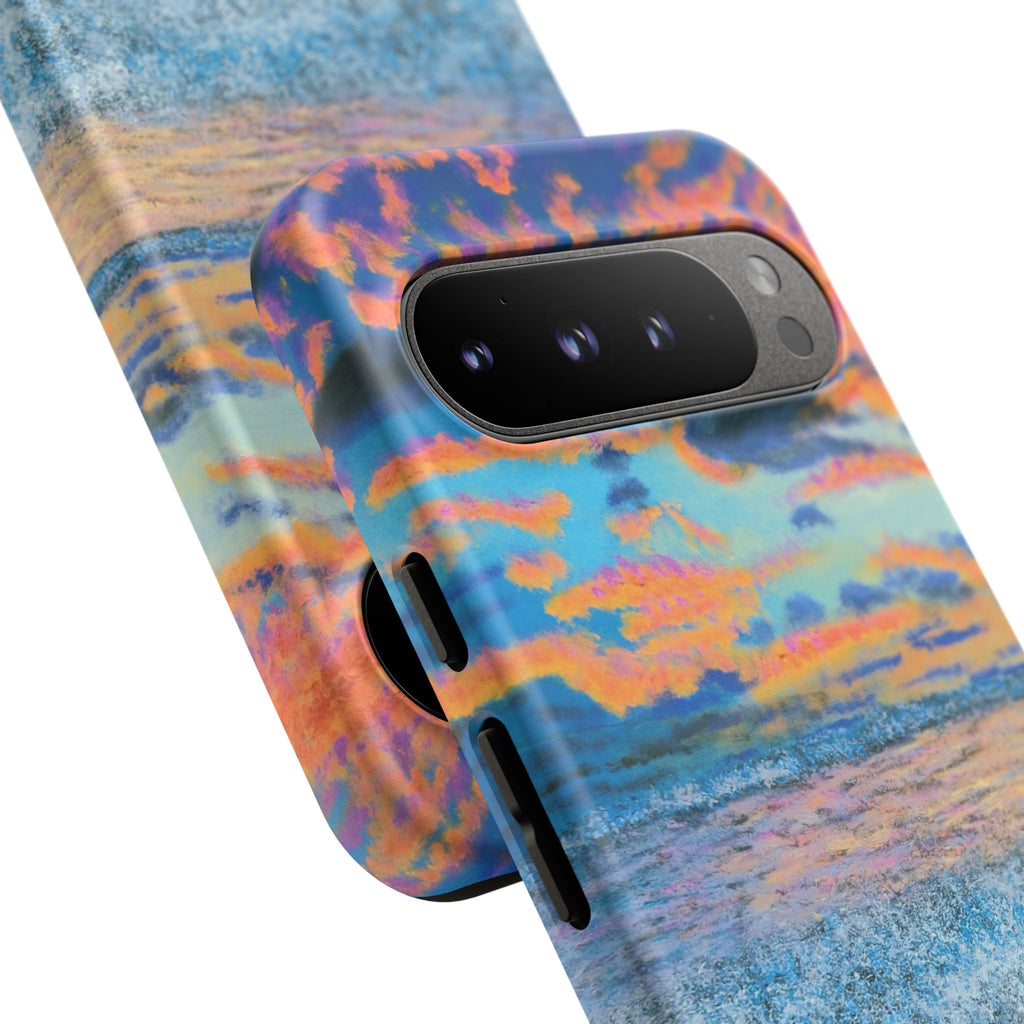 Beach Sunset Phone Case — Tropical Ocean Waves Protective iPhone Cover
