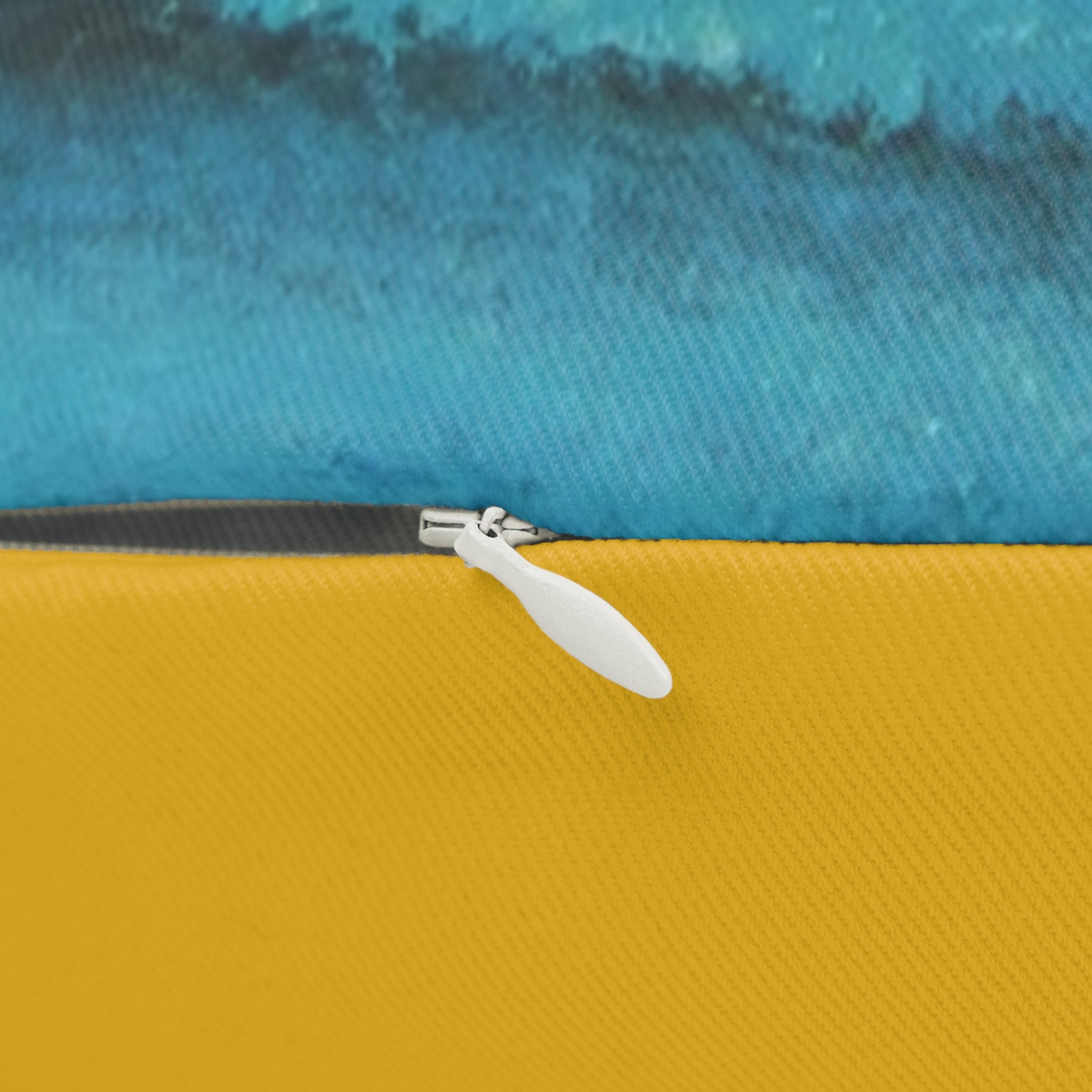 Ocean Sunset Lumbar Pillow — Coastal Wave Decorative Throw Pillow