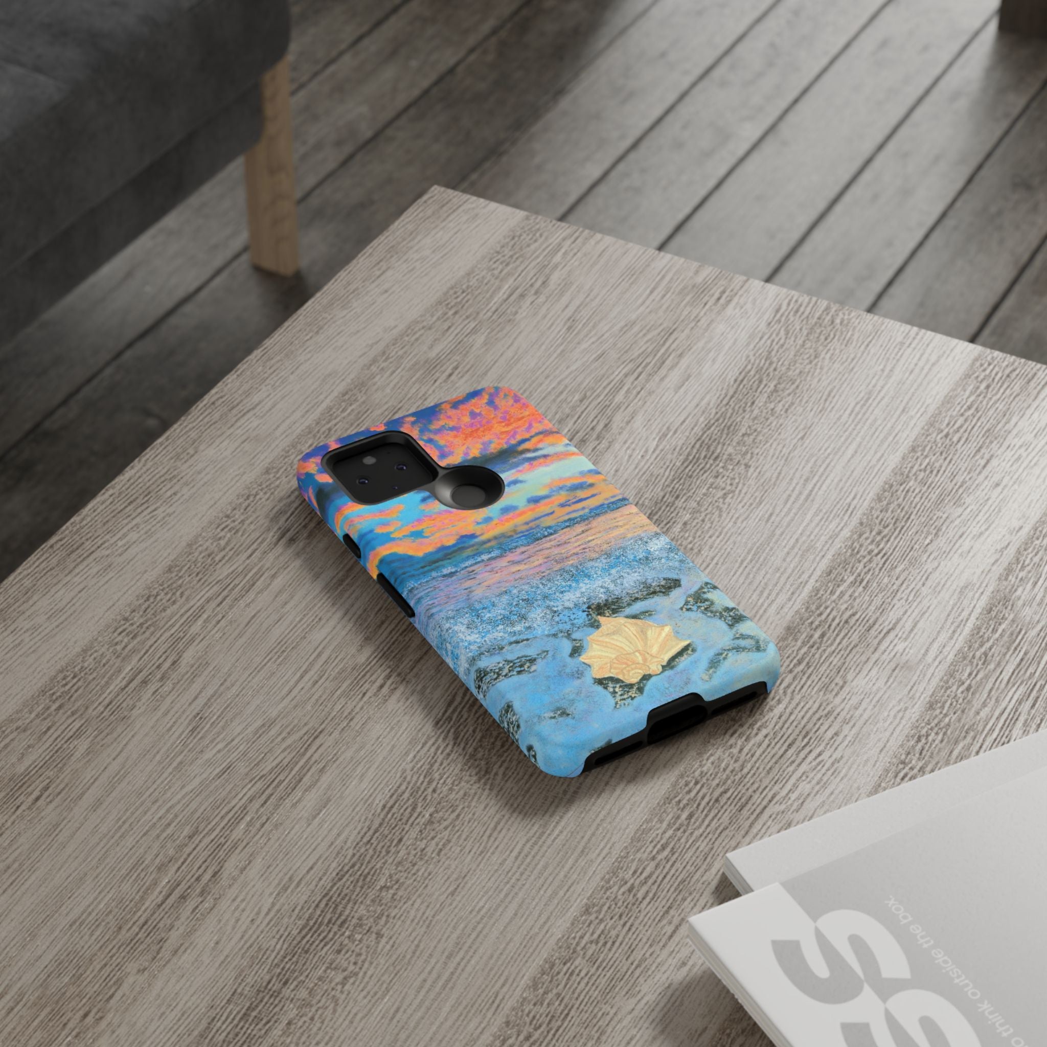 Beach Sunset Phone Case — Tropical Ocean Waves Protective iPhone Cover