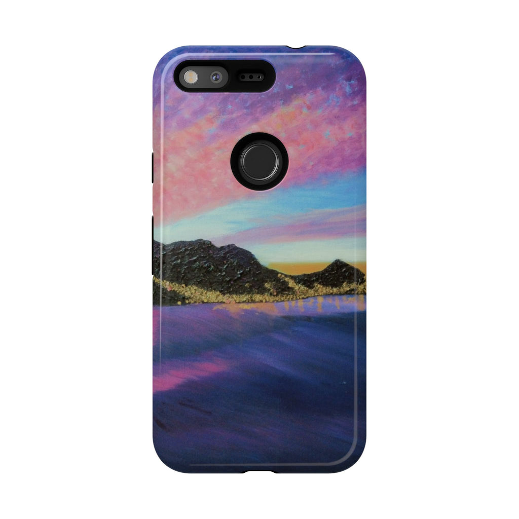 Sunset Mountain Landscape Phone Case — Colorful Sky Tough Case