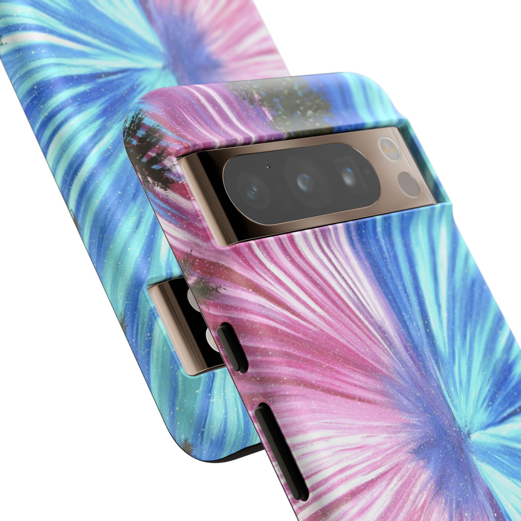 Phone Case — Pink & Blue Burst Tough Protective Case