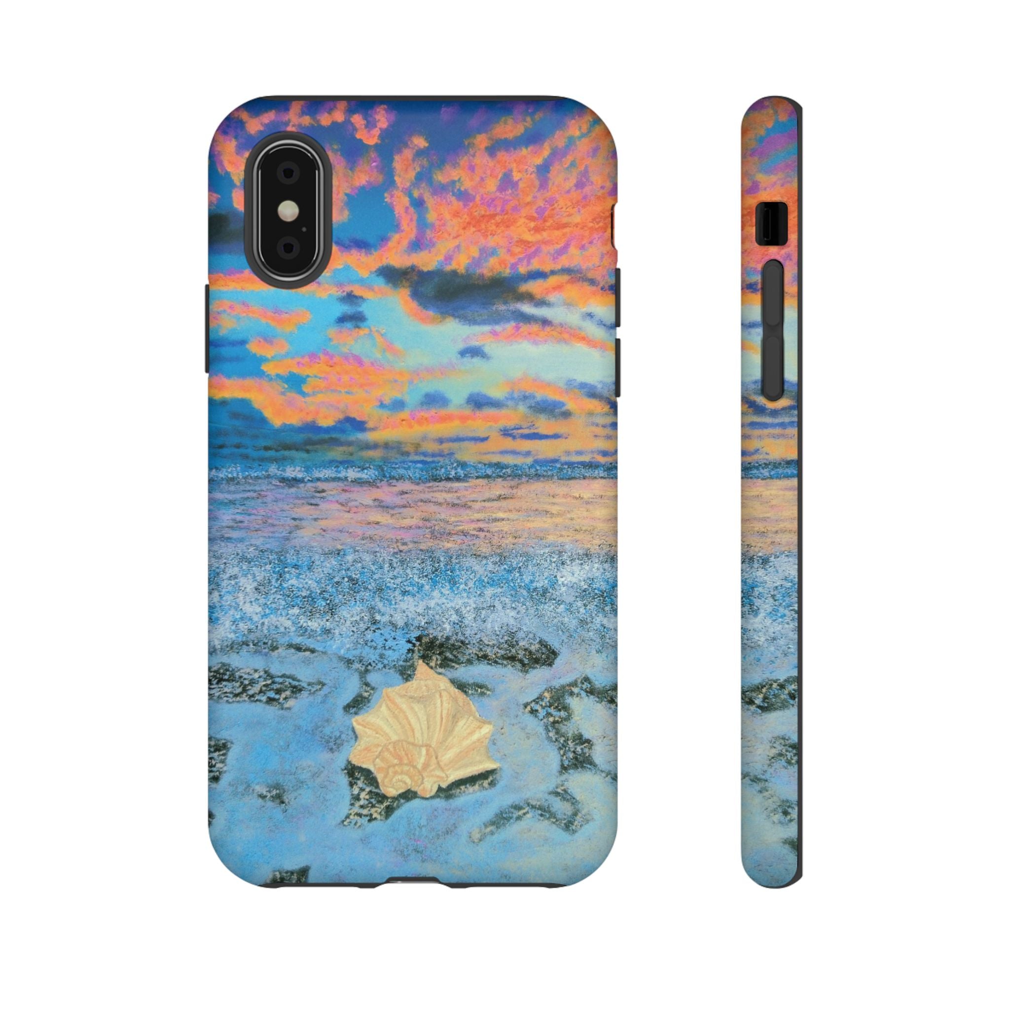 Beach Sunset Phone Case — Tropical Ocean Waves Protective iPhone Cover