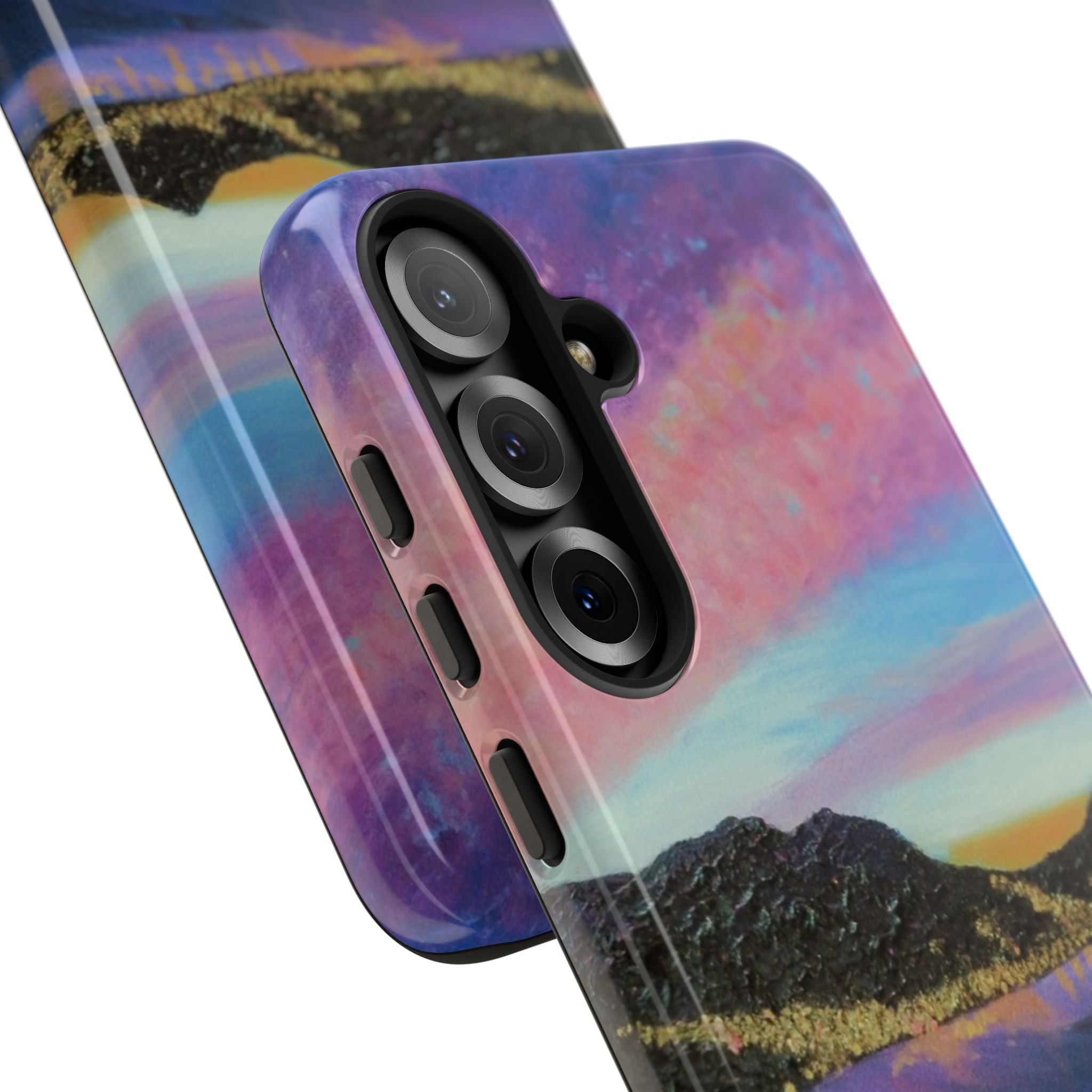 Sunset Mountain Landscape Phone Case — Colorful Sky Tough Case