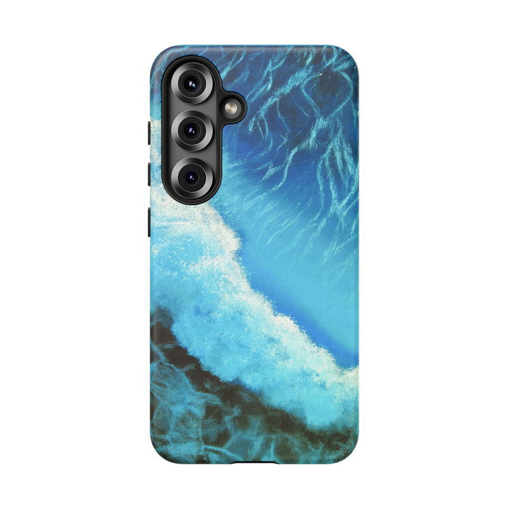 Ocean Wave Tough Phone Case — Blue Sea Water Protective Cover