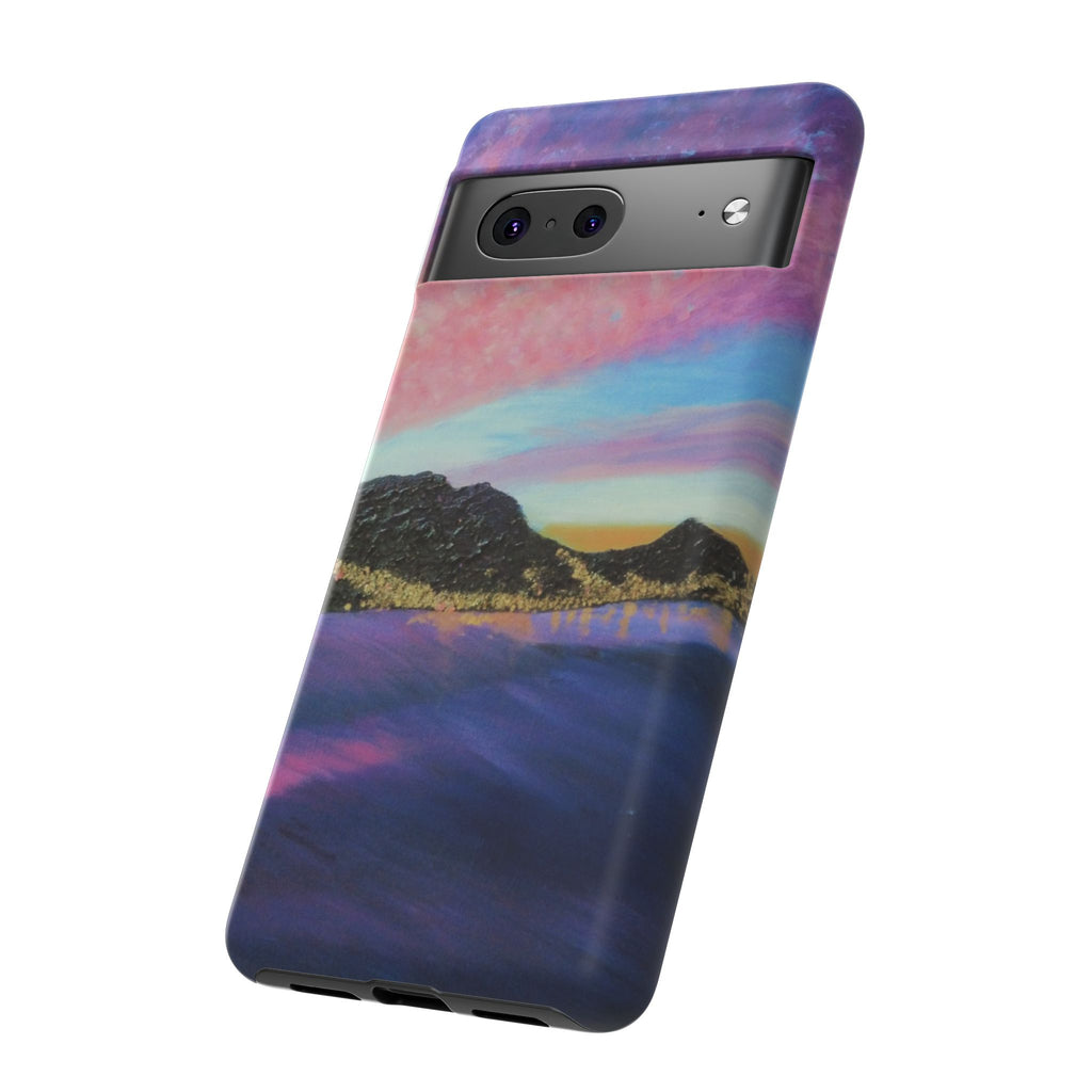 Sunset Mountain Landscape Phone Case — Colorful Sky Tough Case