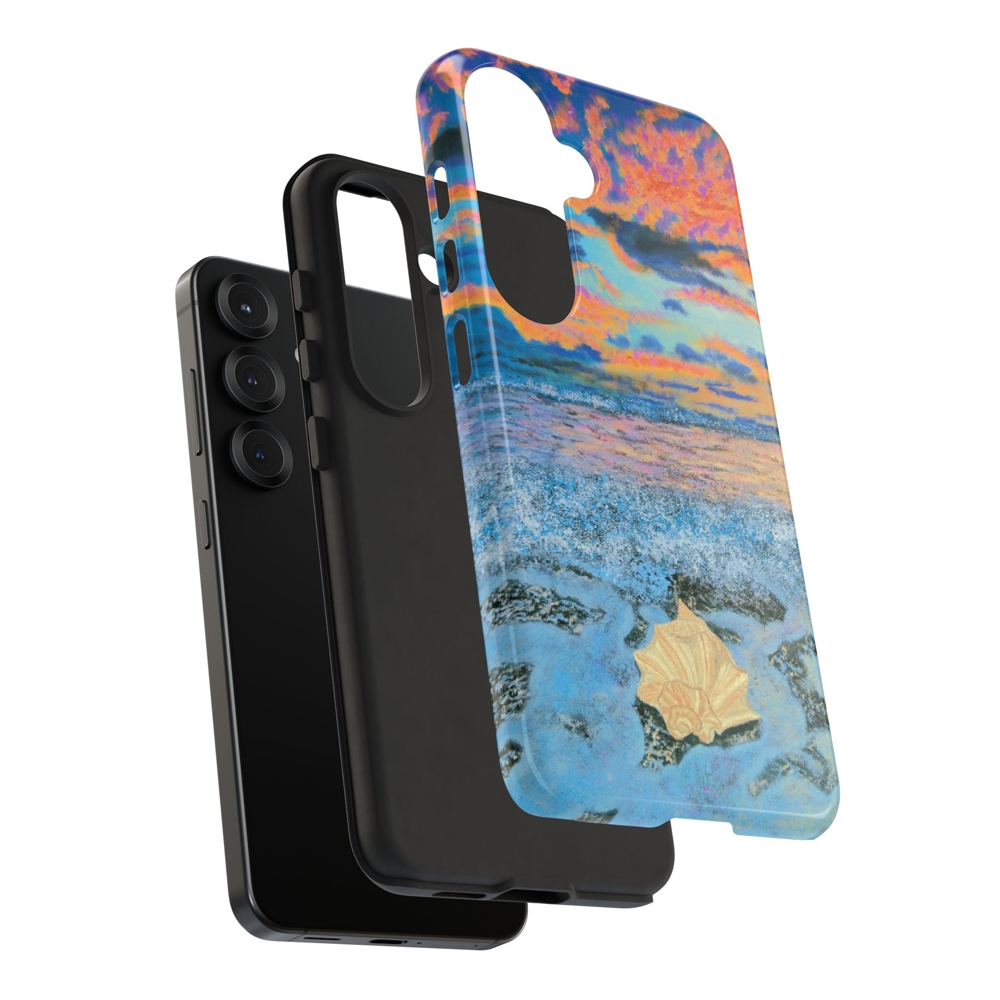Beach Sunset Phone Case — Tropical Ocean Waves Protective iPhone Cover