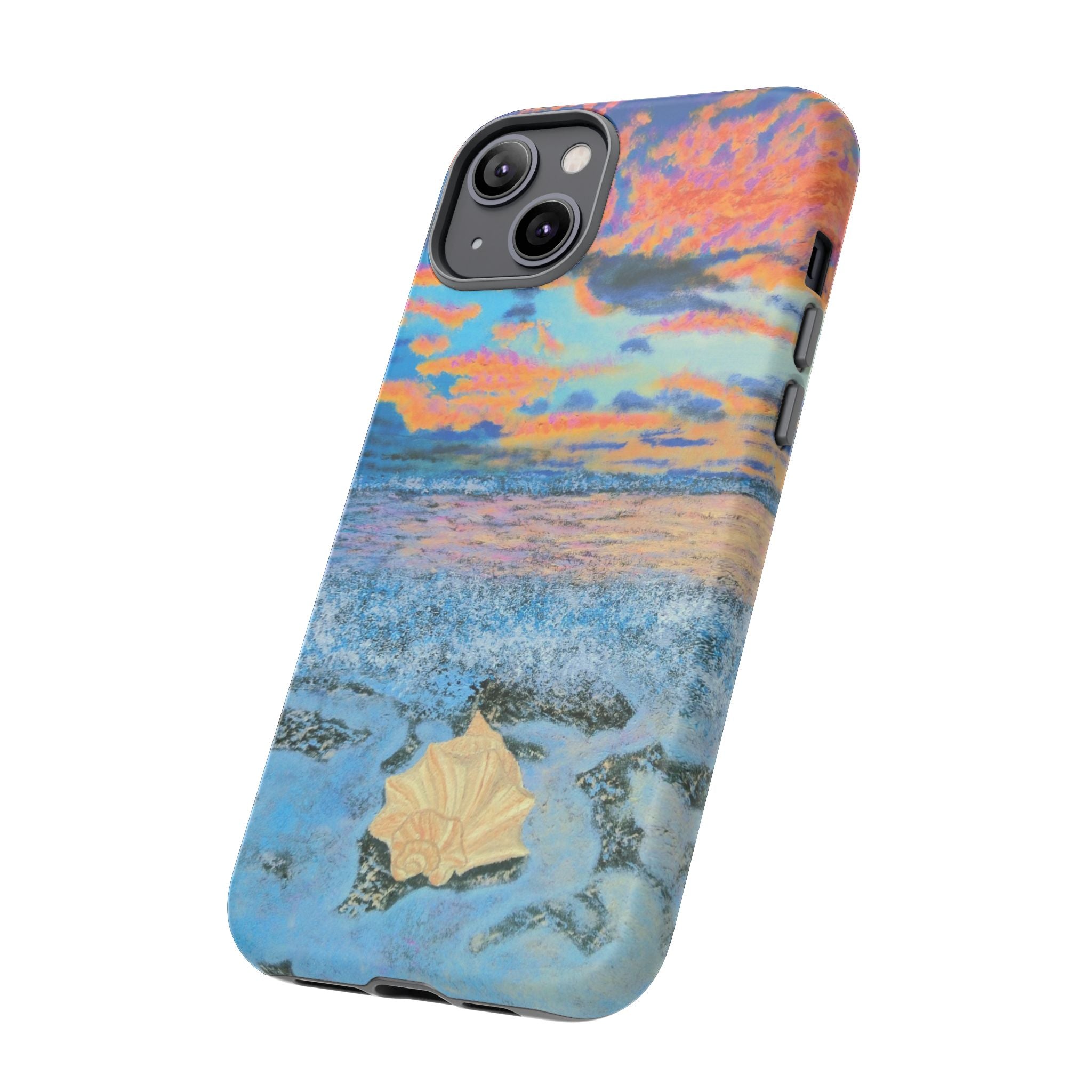 Beach Sunset Phone Case — Tropical Ocean Waves Protective iPhone Cover