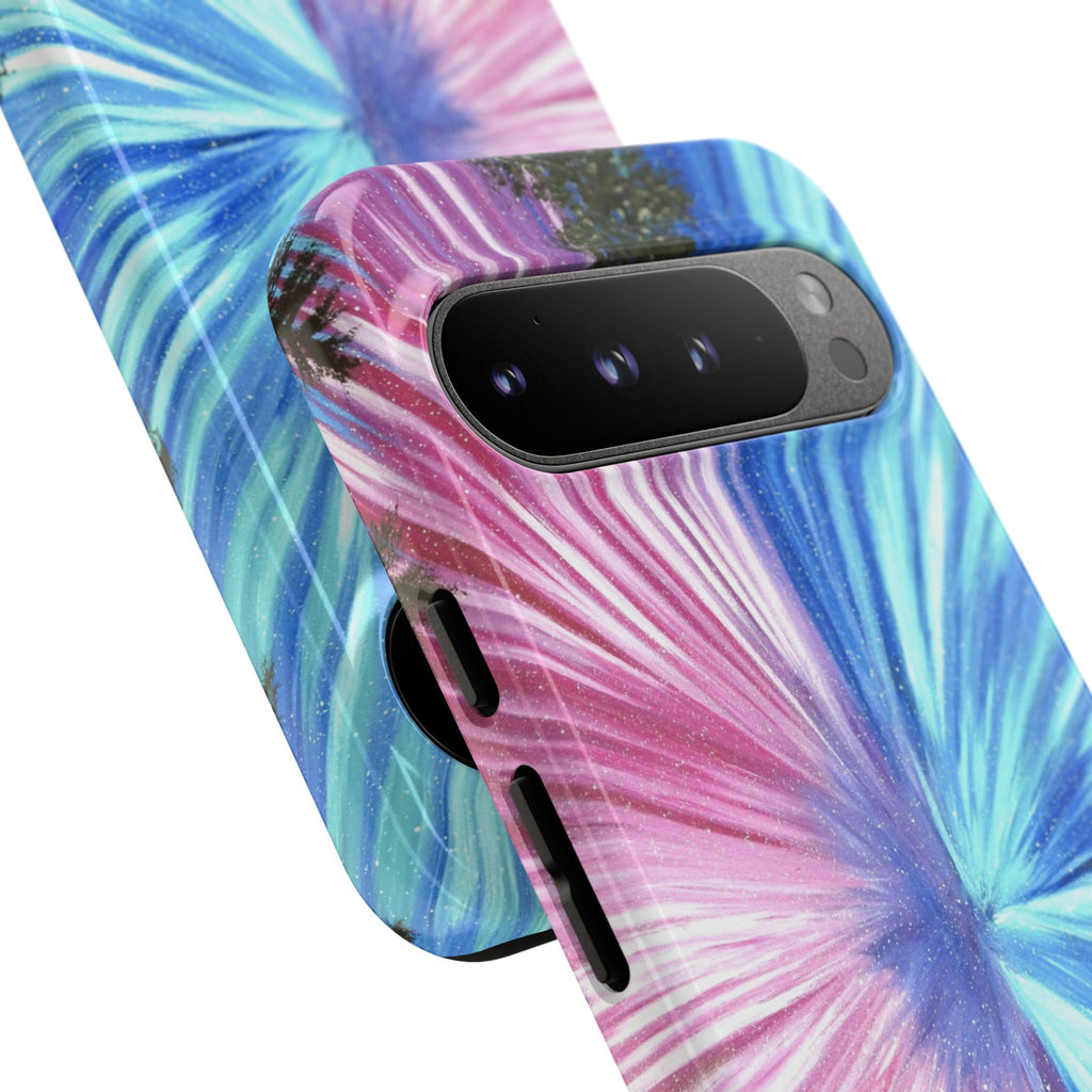 Phone Case — Pink & Blue Burst Tough Protective Case