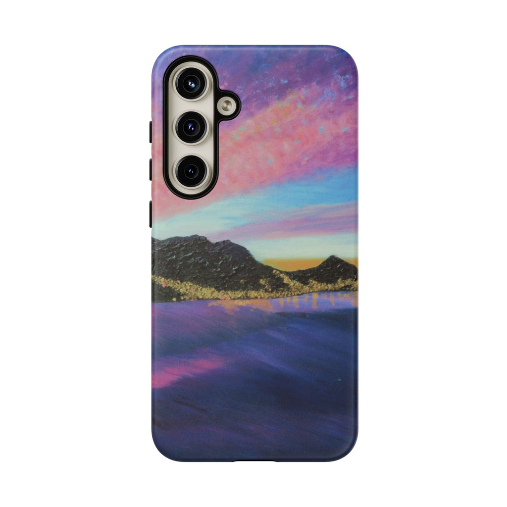 Sunset Mountain Landscape Phone Case — Colorful Sky Tough Case
