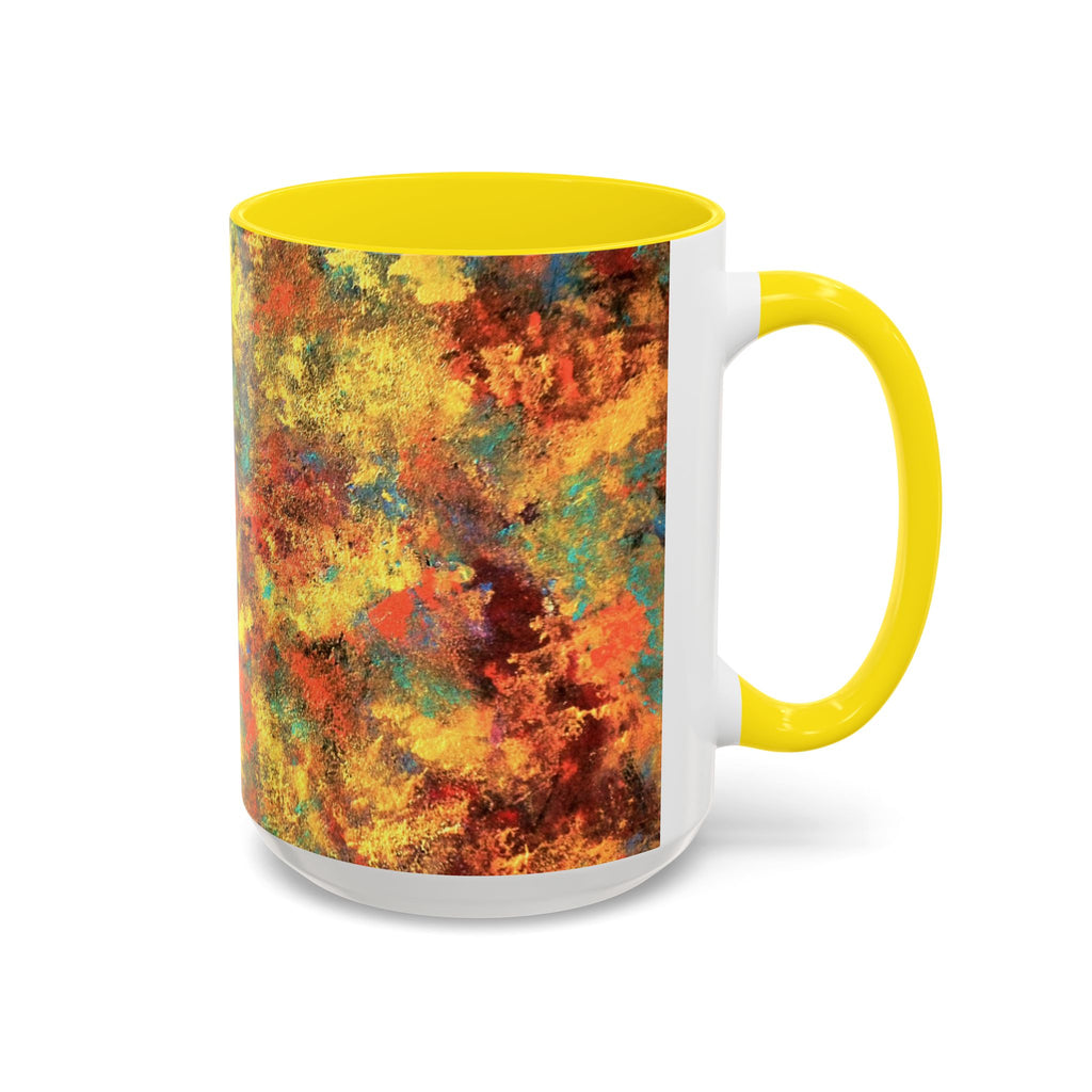 Abstract Autumn Swirl Coffee Mug — Colorful Fall Accent 11/15oz