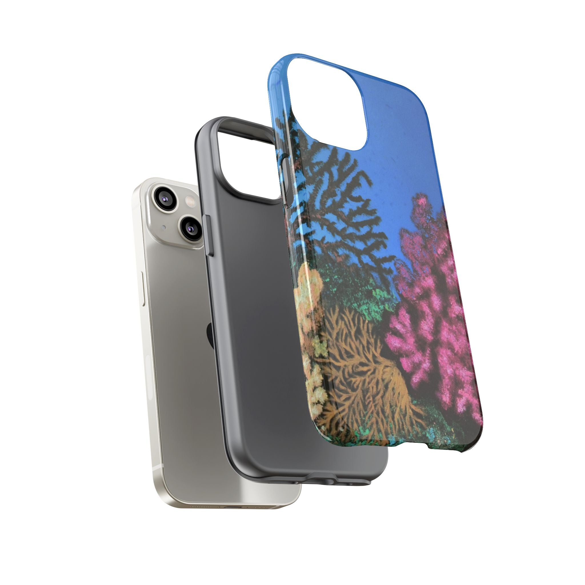 Coral Reef Tough Phone Case — Underwater Ocean Art iPhone Protector