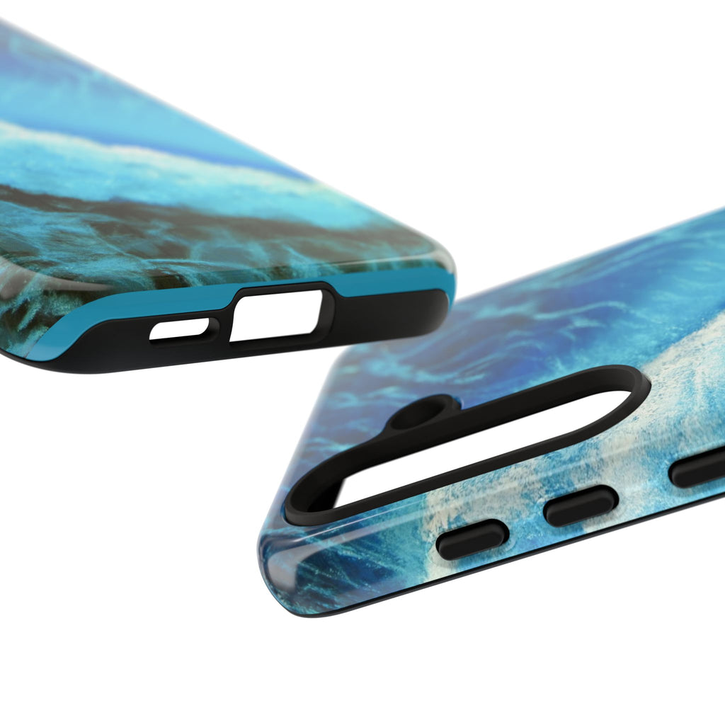 Ocean Wave Tough Phone Case — Blue Sea Water Protective Cover
