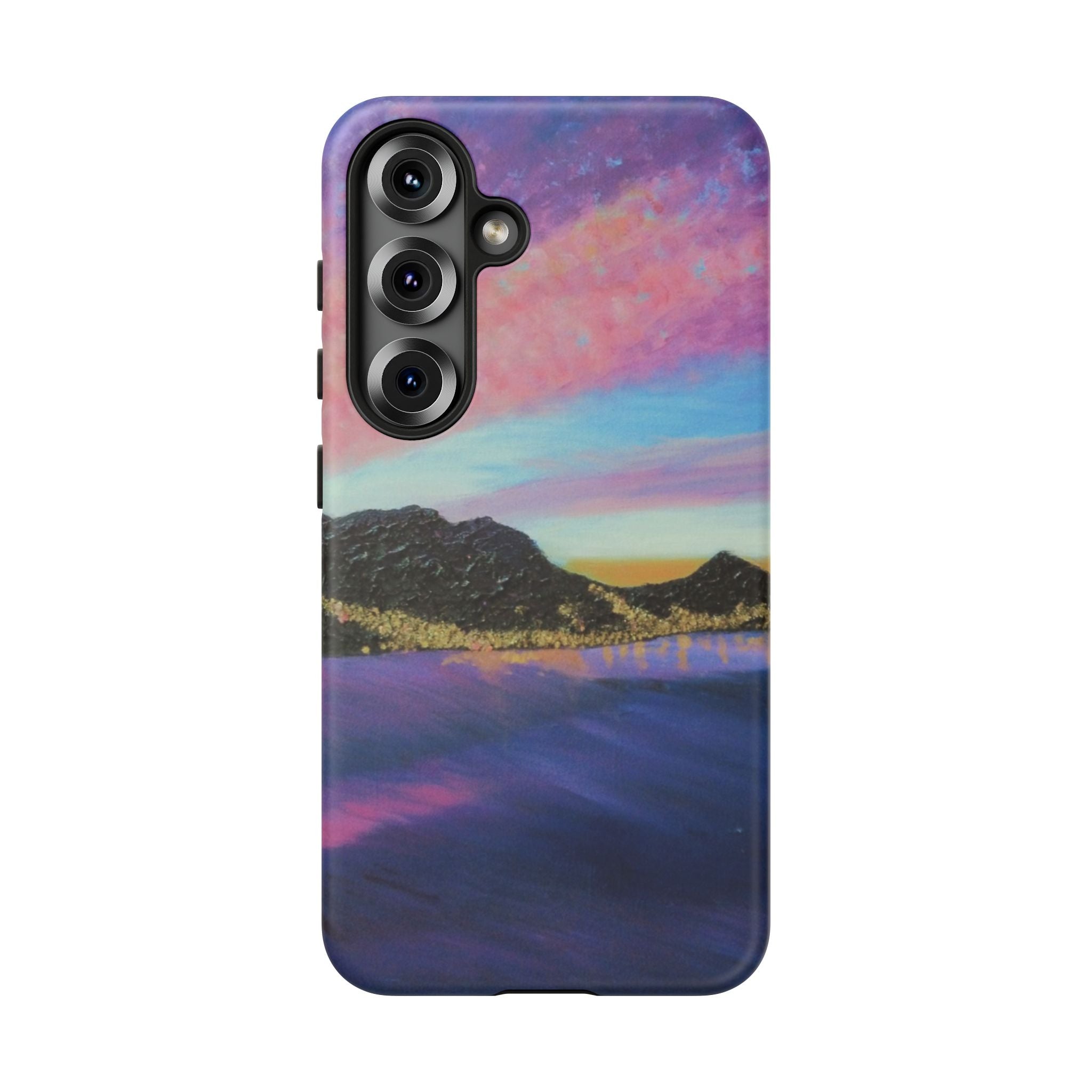 Sunset Mountain Landscape Phone Case — Colorful Sky Tough Case