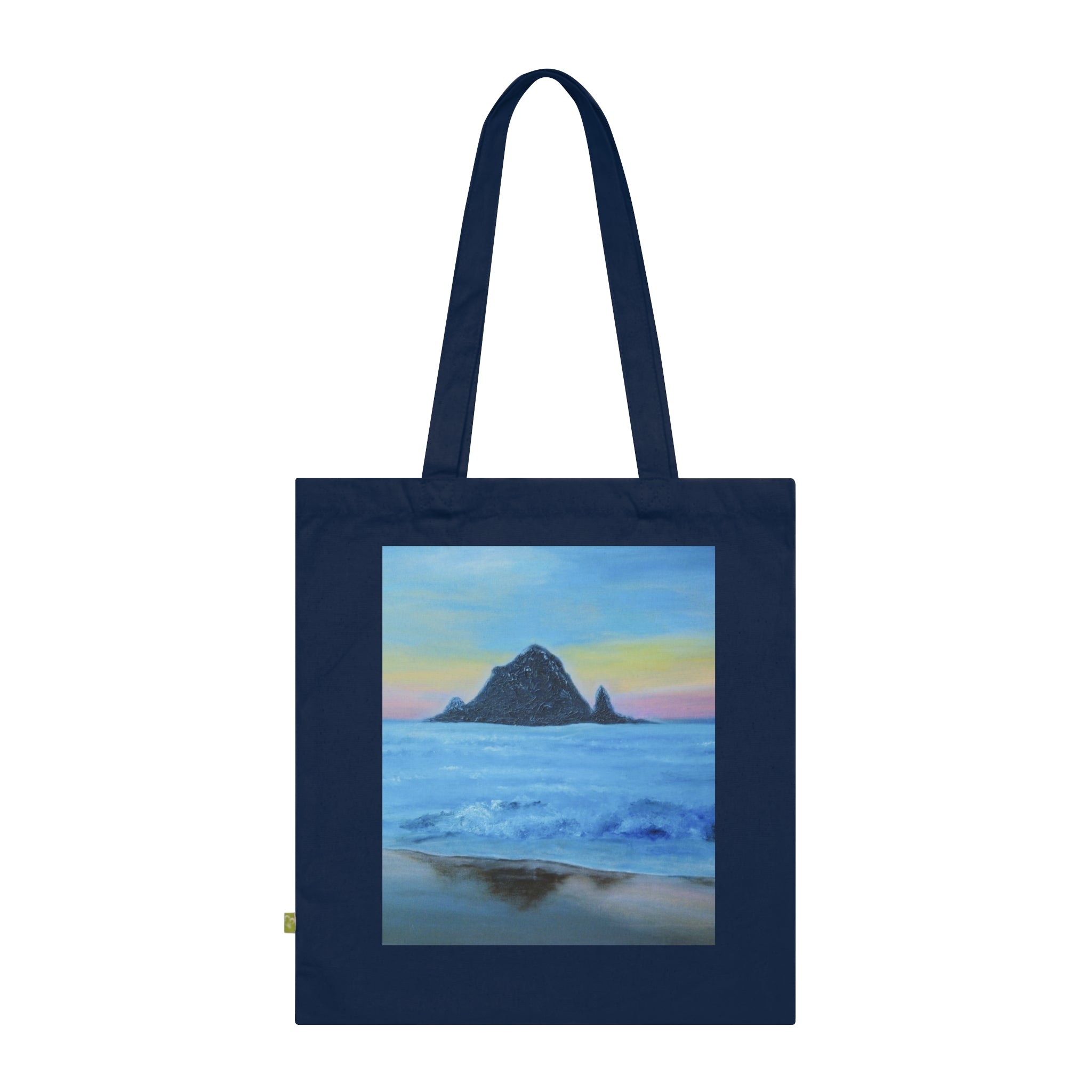 Ocean Sunset Tote Bag — Beach Landscape Organic Cotton Tote