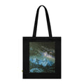 Canvas Tote Bag — Northern Lights Mountain Nightscape Print