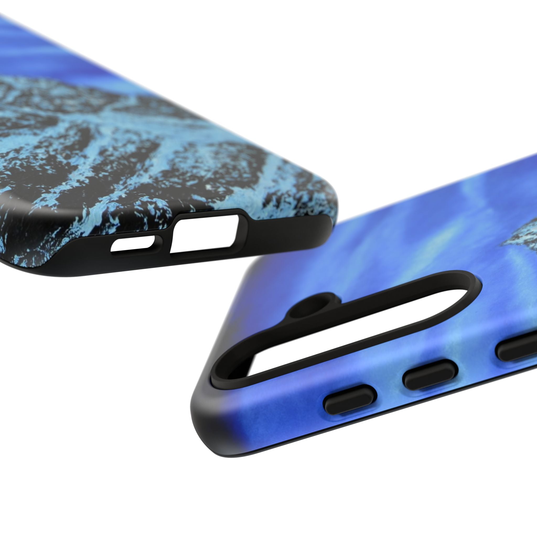 Mountain Peak Blue Tough Phone Case — Rugged Protective iPhone Cover