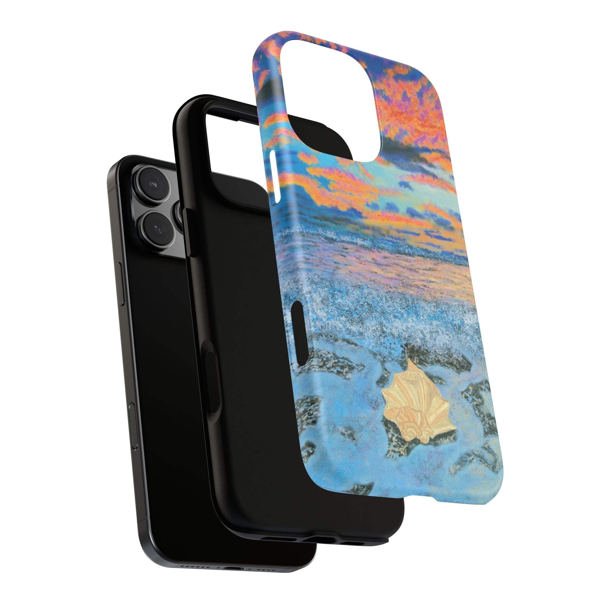 Beach Sunset Phone Case — Tropical Ocean Waves Protective iPhone Cover