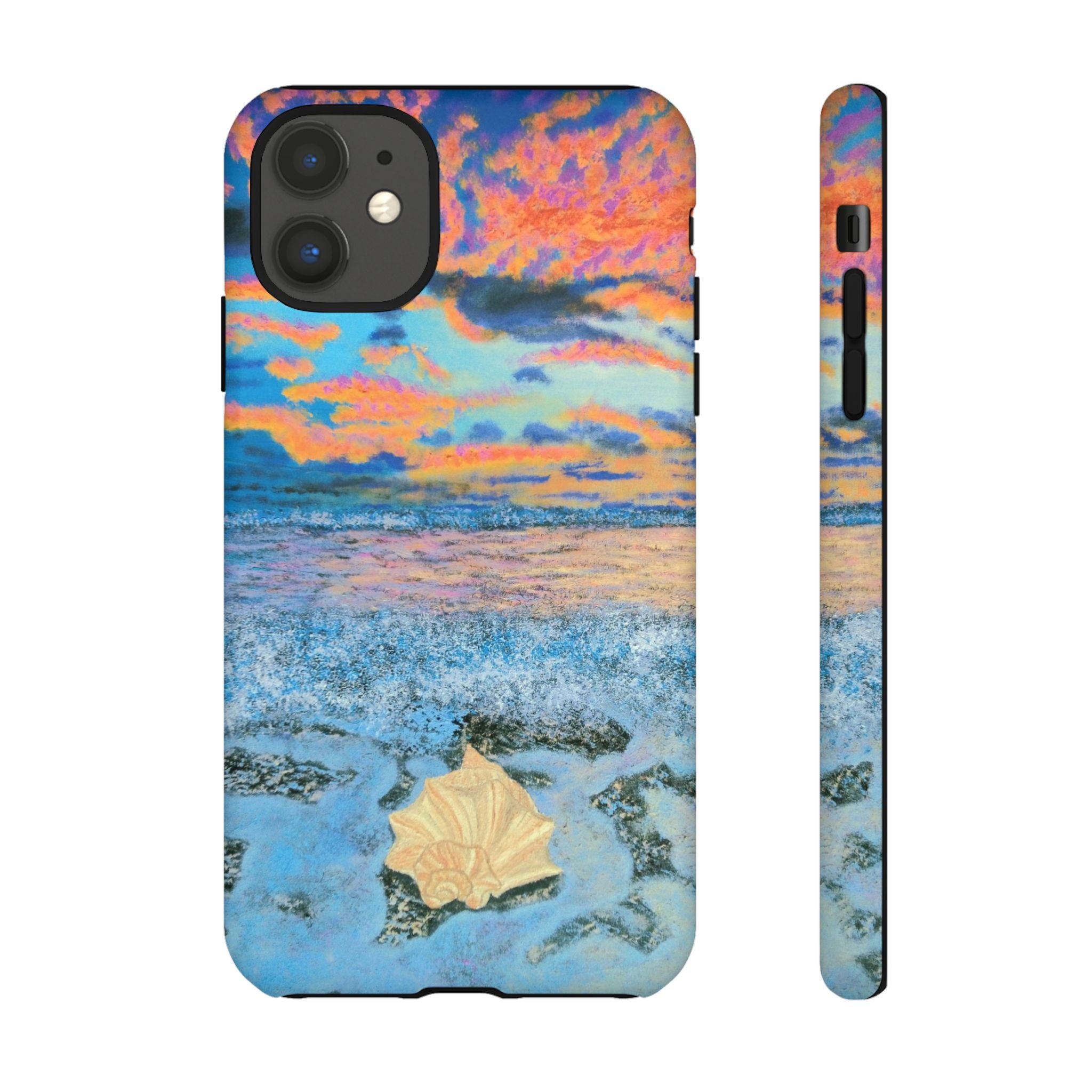 Beach Sunset Phone Case — Tropical Ocean Waves Protective iPhone Cover