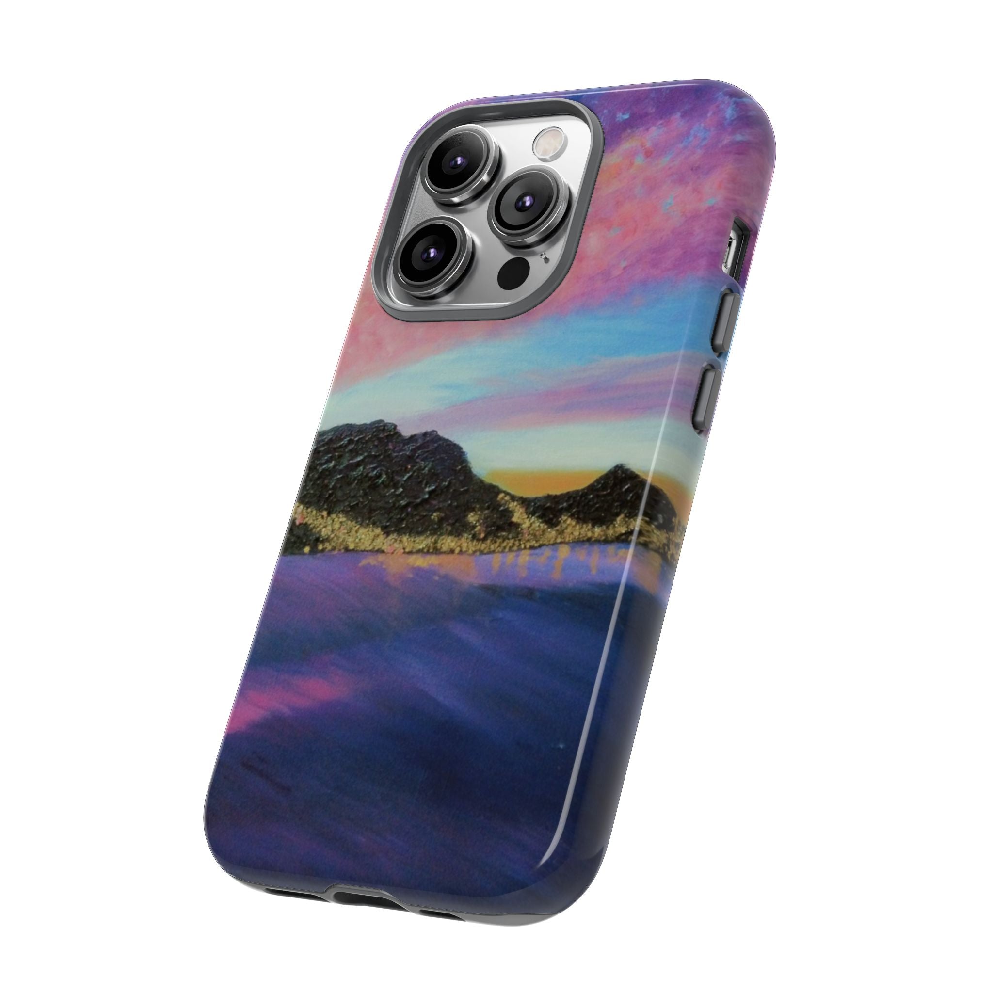 Sunset Mountain Landscape Phone Case — Colorful Sky Tough Case
