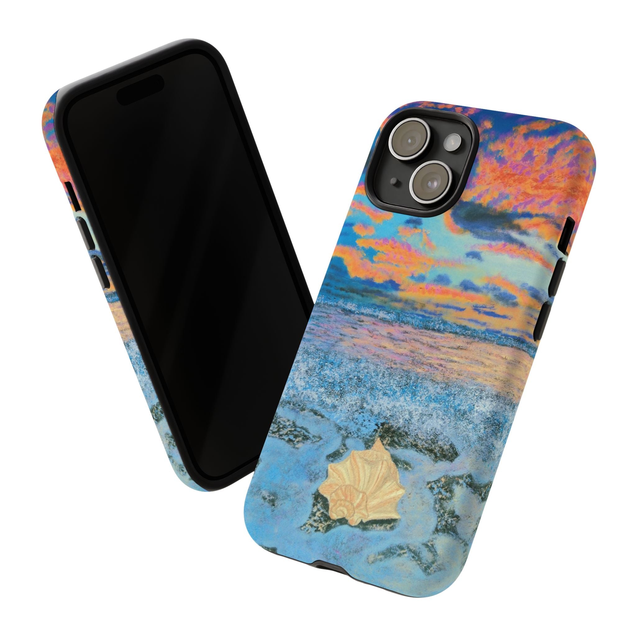 Beach Sunset Phone Case — Tropical Ocean Waves Protective iPhone Cover