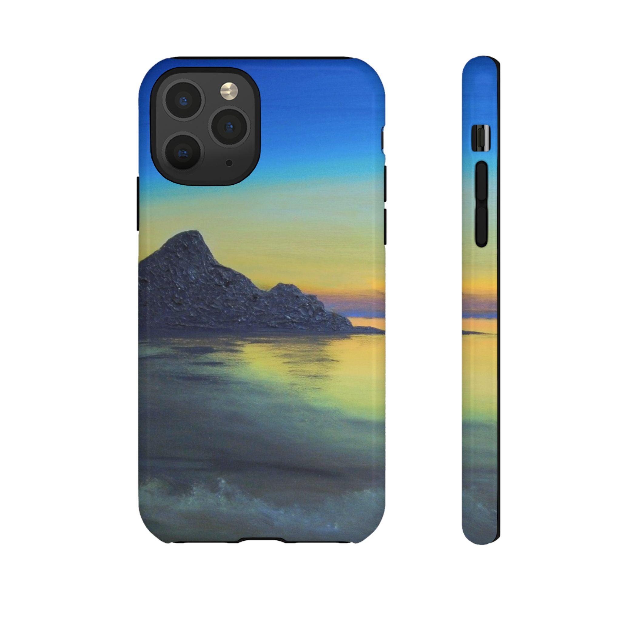 Sunset Cove Phone Case — Durable Protective Tough Case with Tranquil Beach Landscape