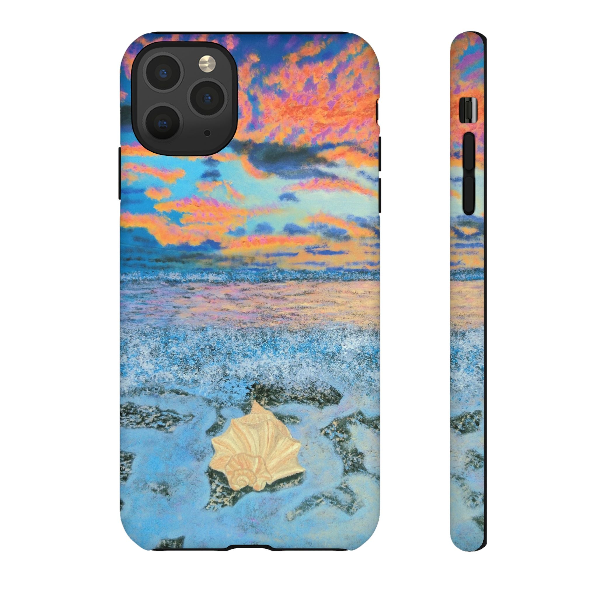 Beach Sunset Phone Case — Tropical Ocean Waves Protective iPhone Cover