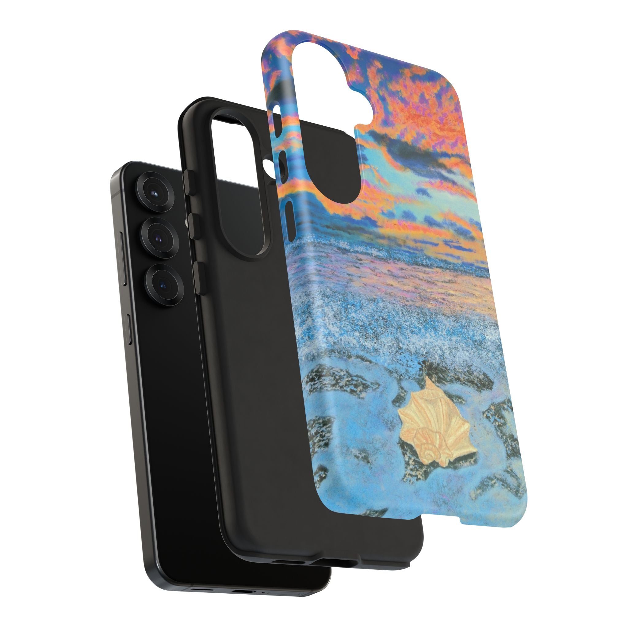 Beach Sunset Phone Case — Tropical Ocean Waves Protective iPhone Cover