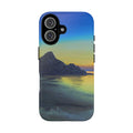 Sunset Cove Phone Case — Durable Protective Tough Case with Tranquil Beach Landscape