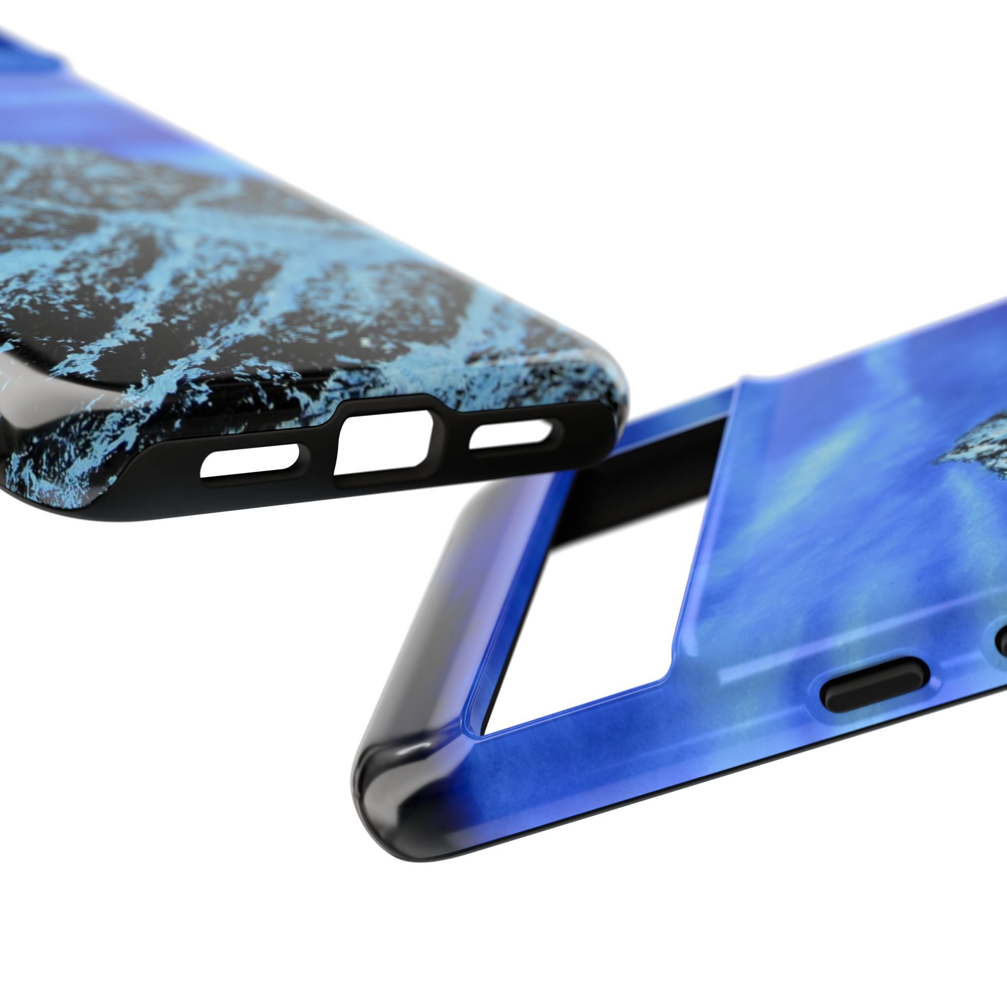 Mountain Peak Blue Tough Phone Case — Rugged Protective iPhone Cover