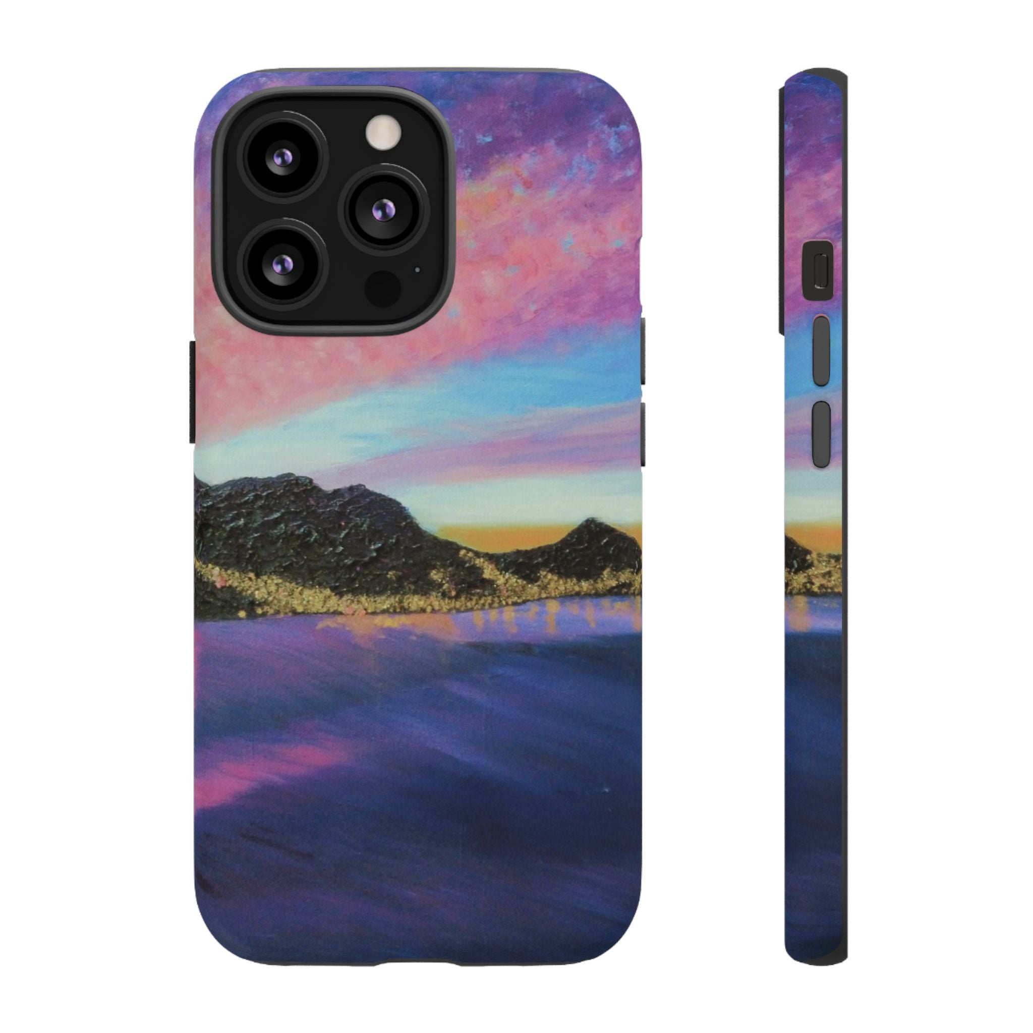 Sunset Mountain Landscape Phone Case — Colorful Sky Tough Case