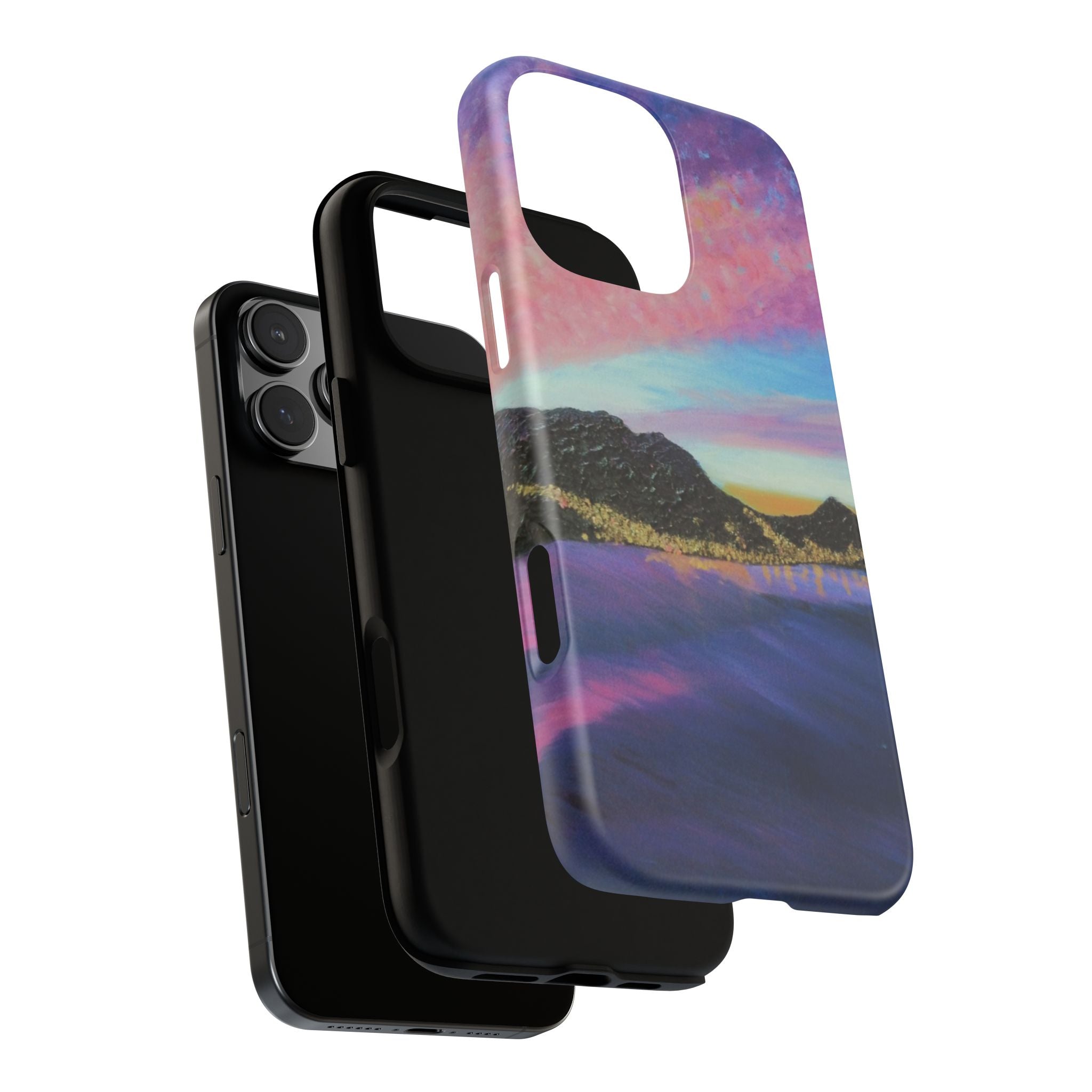 Sunset Mountain Landscape Phone Case — Colorful Sky Tough Case