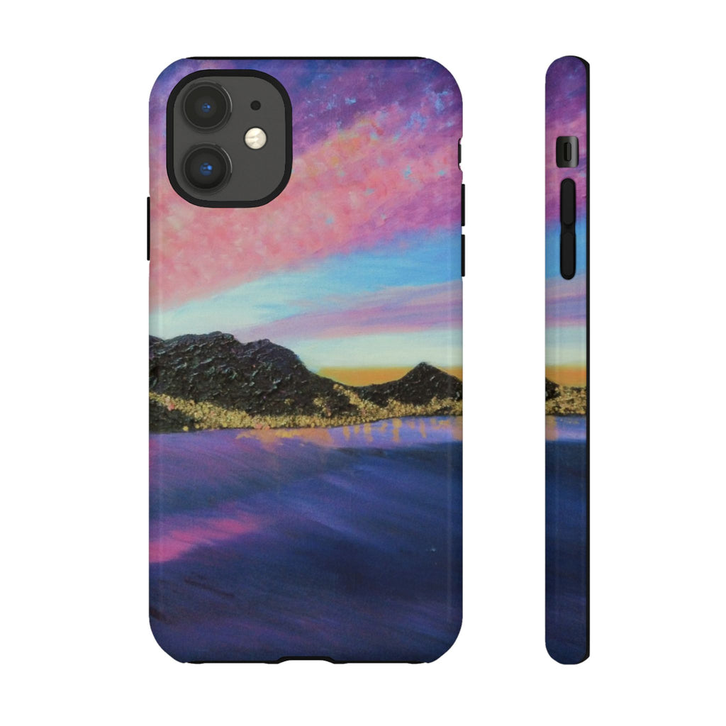 Sunset Mountain Landscape Phone Case — Colorful Sky Tough Case