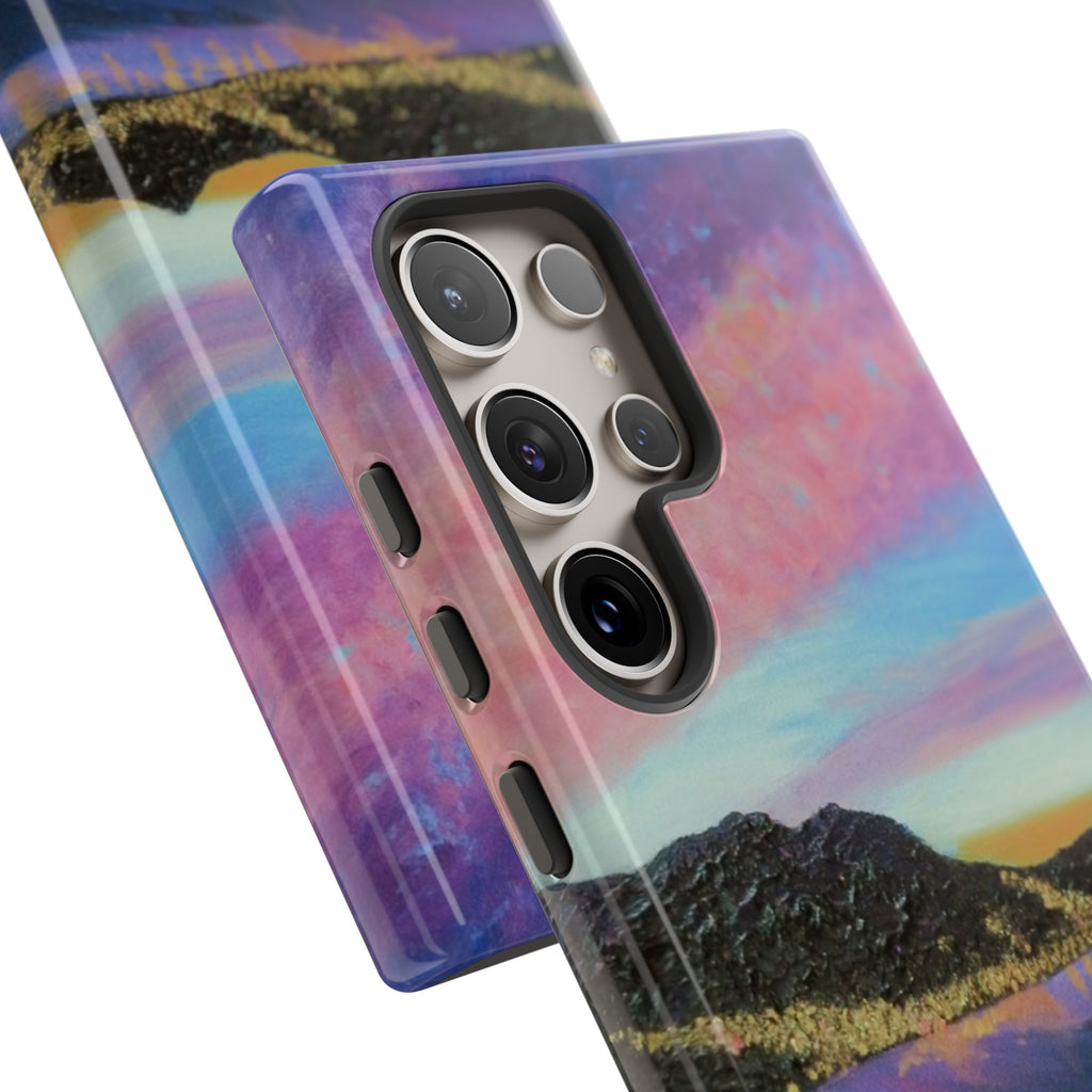 Sunset Mountain Landscape Phone Case — Colorful Sky Tough Case