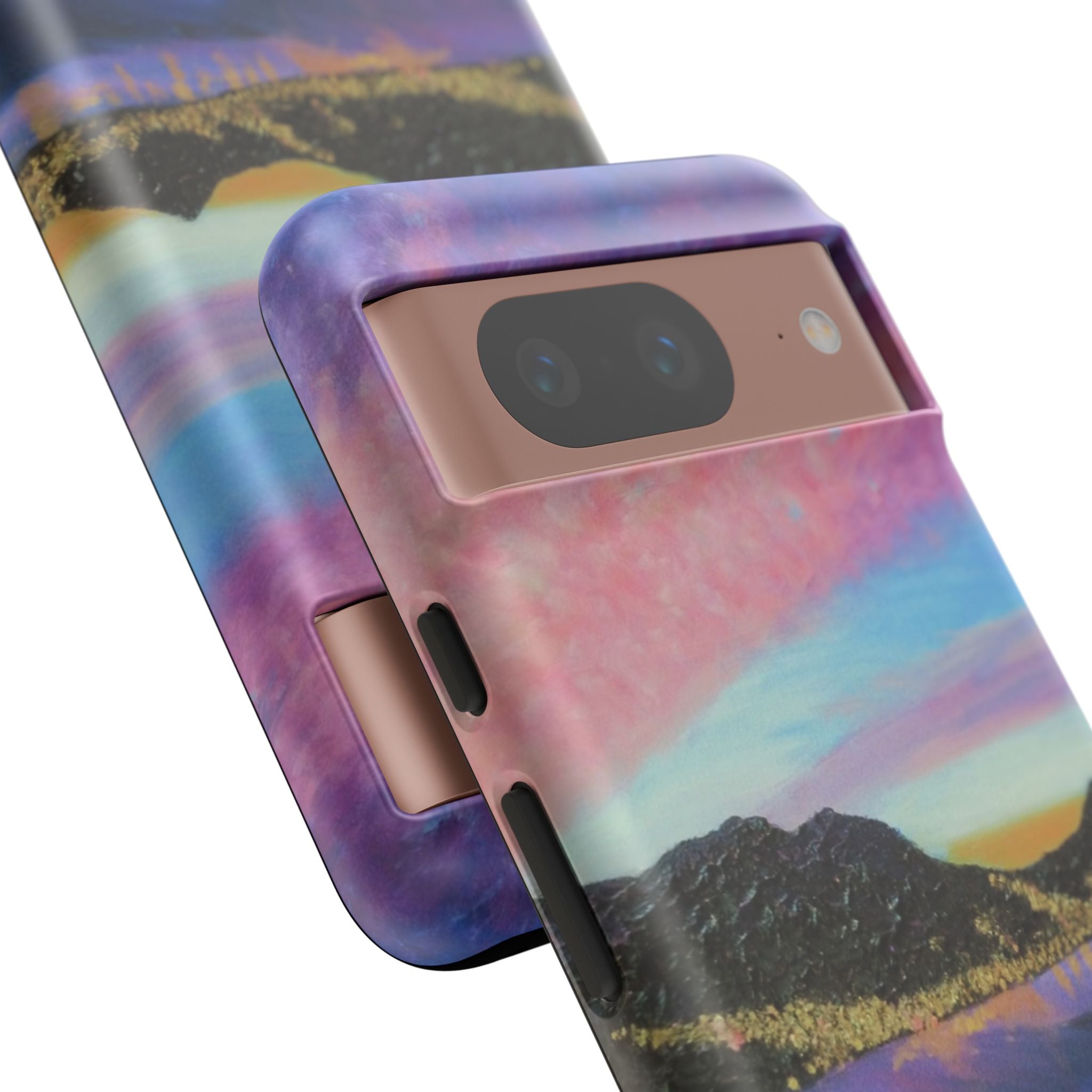 Sunset Mountain Landscape Phone Case — Colorful Sky Tough Case