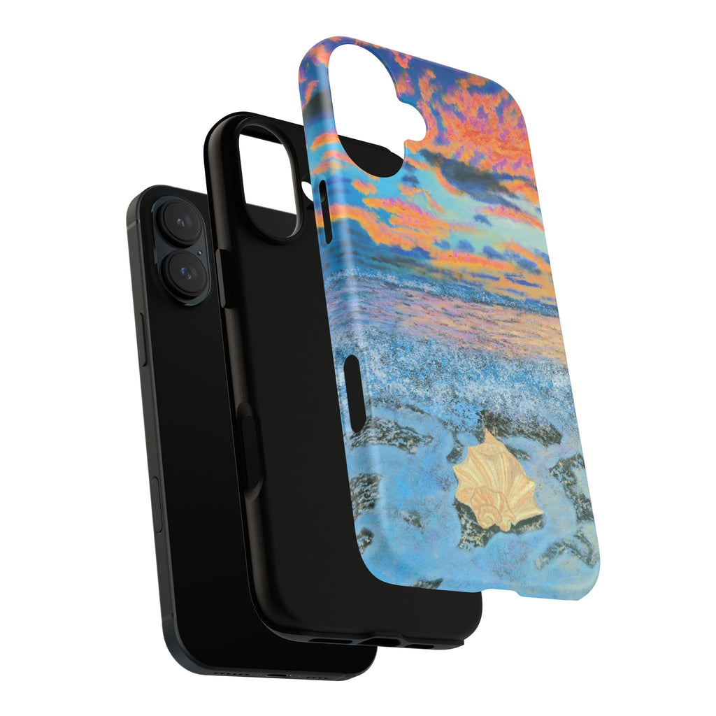 Beach Sunset Phone Case — Tropical Ocean Waves Protective iPhone Cover