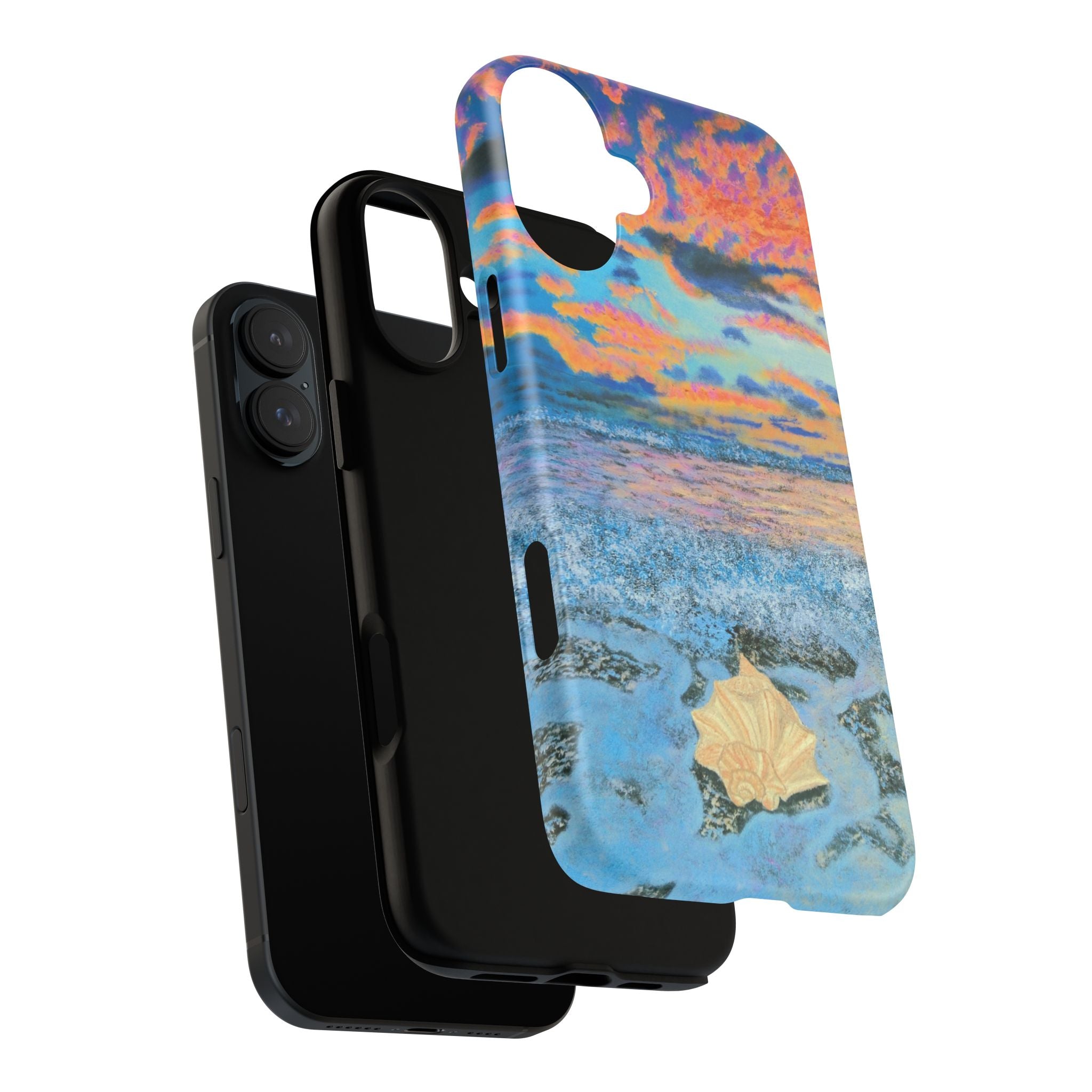 Beach Sunset Phone Case — Tropical Ocean Waves Protective iPhone Cover