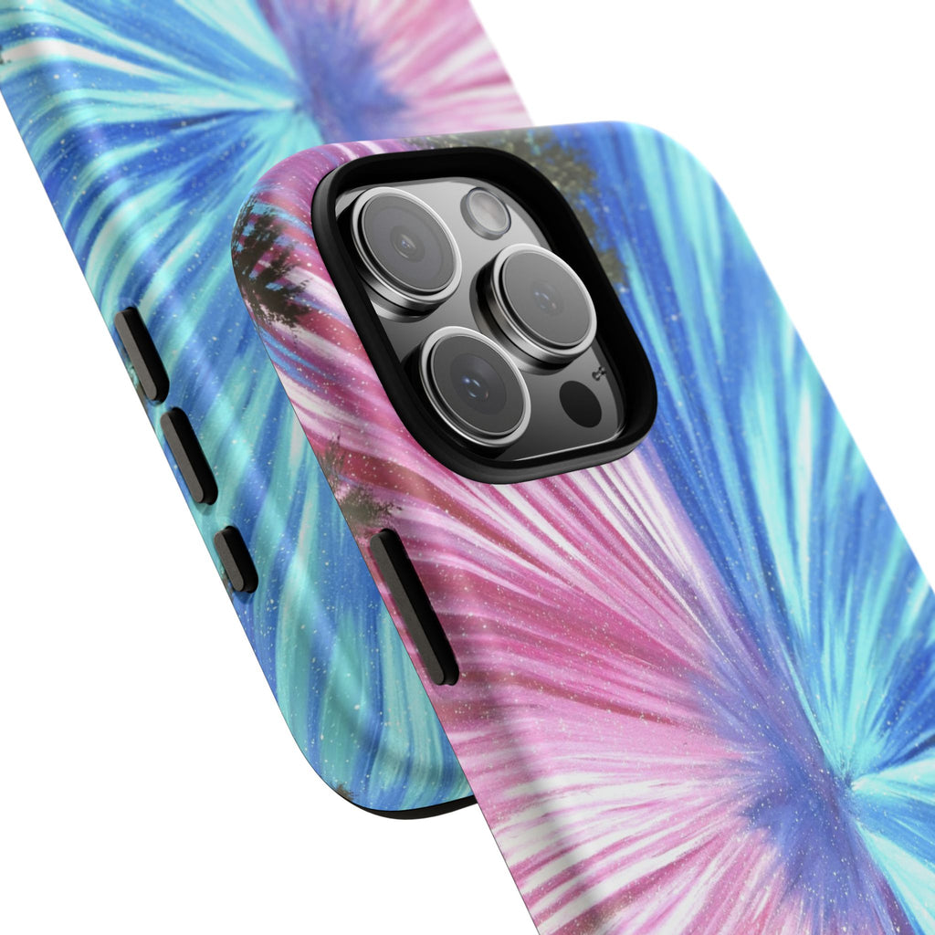 Phone Case — Pink & Blue Burst Tough Protective Case